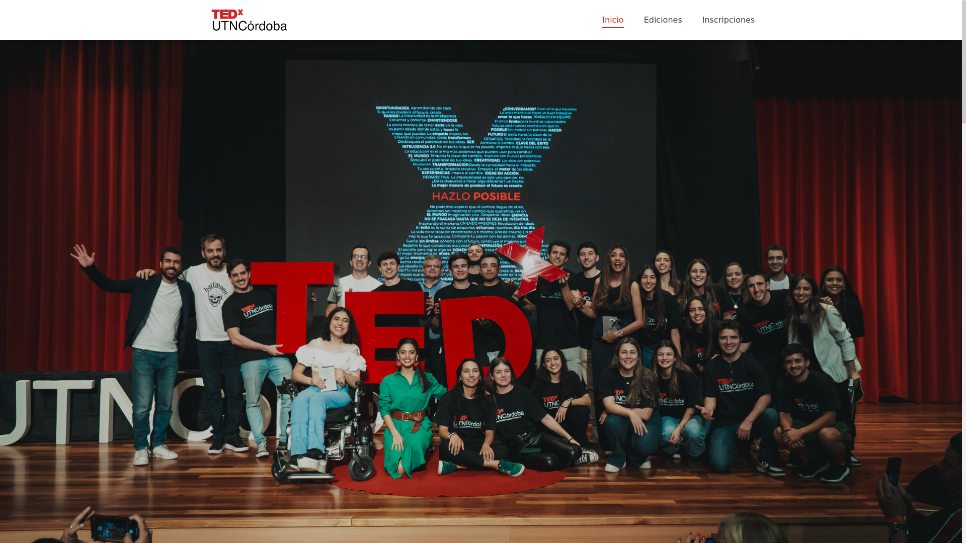 website screenshot of https://tedxutncordoba.com.ar/