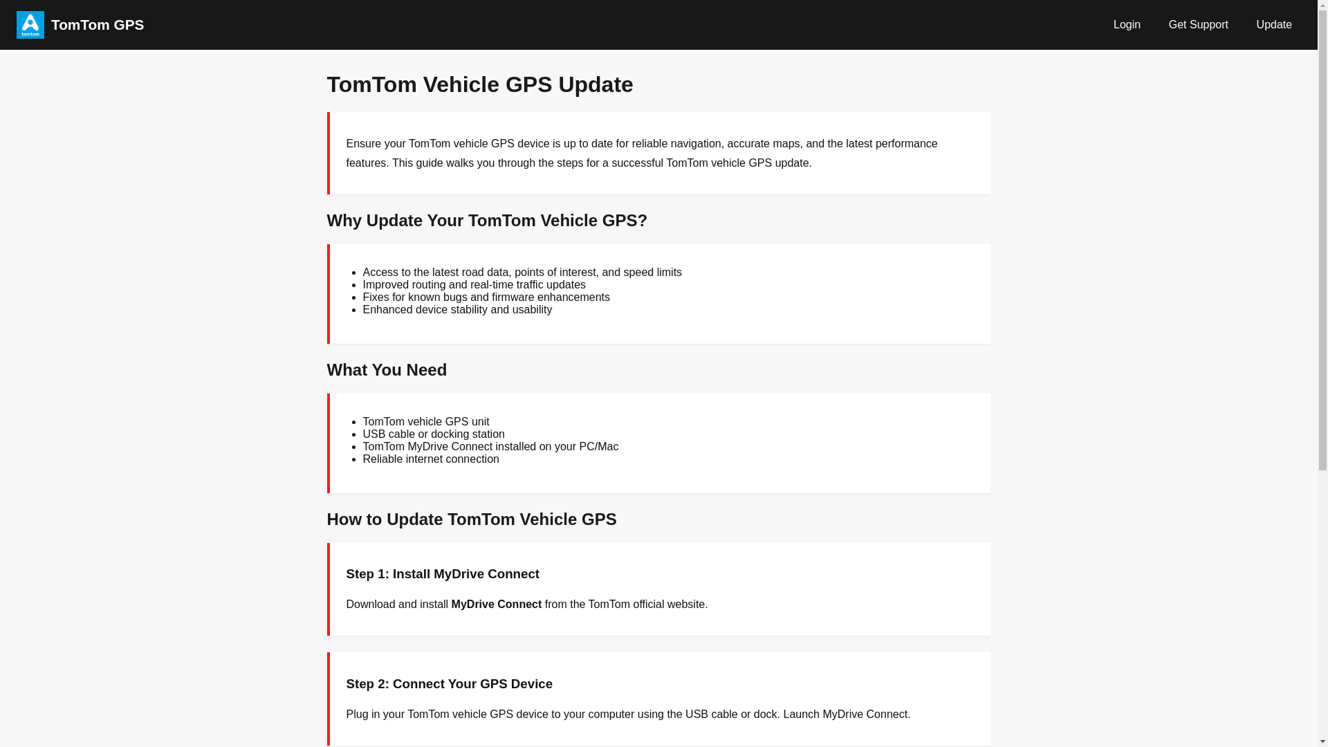website screenshot of https://tom-tom-vehicle.pages.dev/