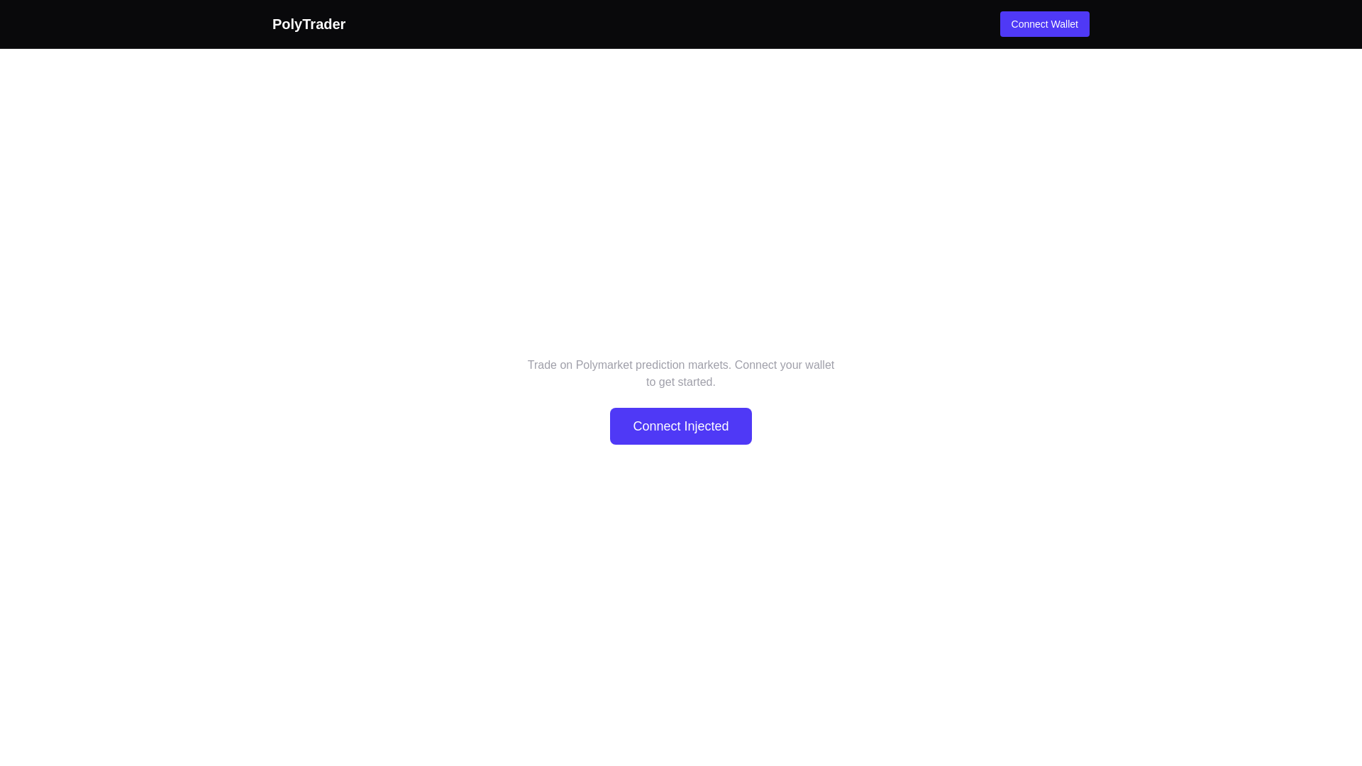 website screenshot of https://polymarket-trader.pages.dev/