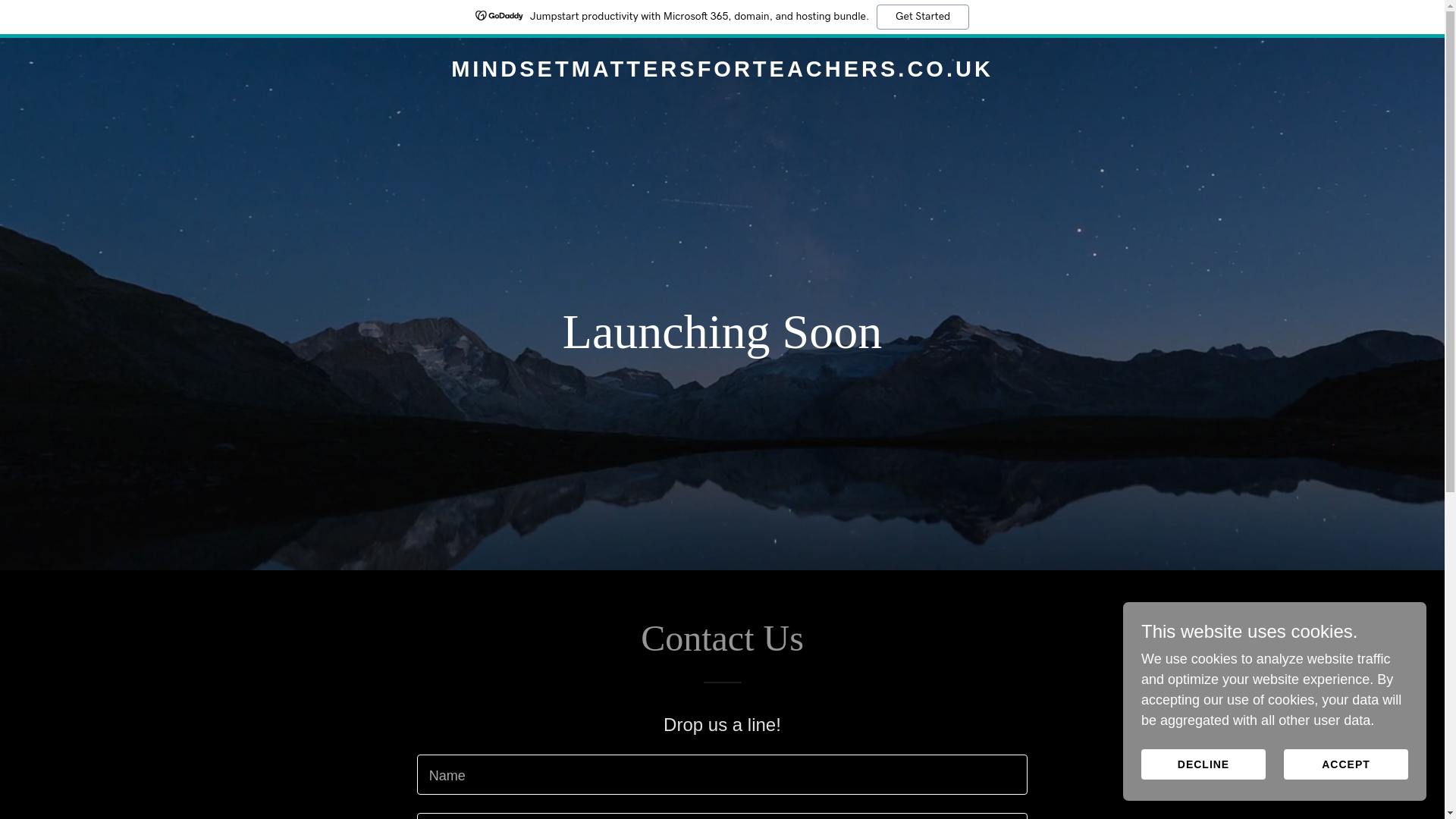 website screenshot of https://mindsetmattersforteachers.co.uk/