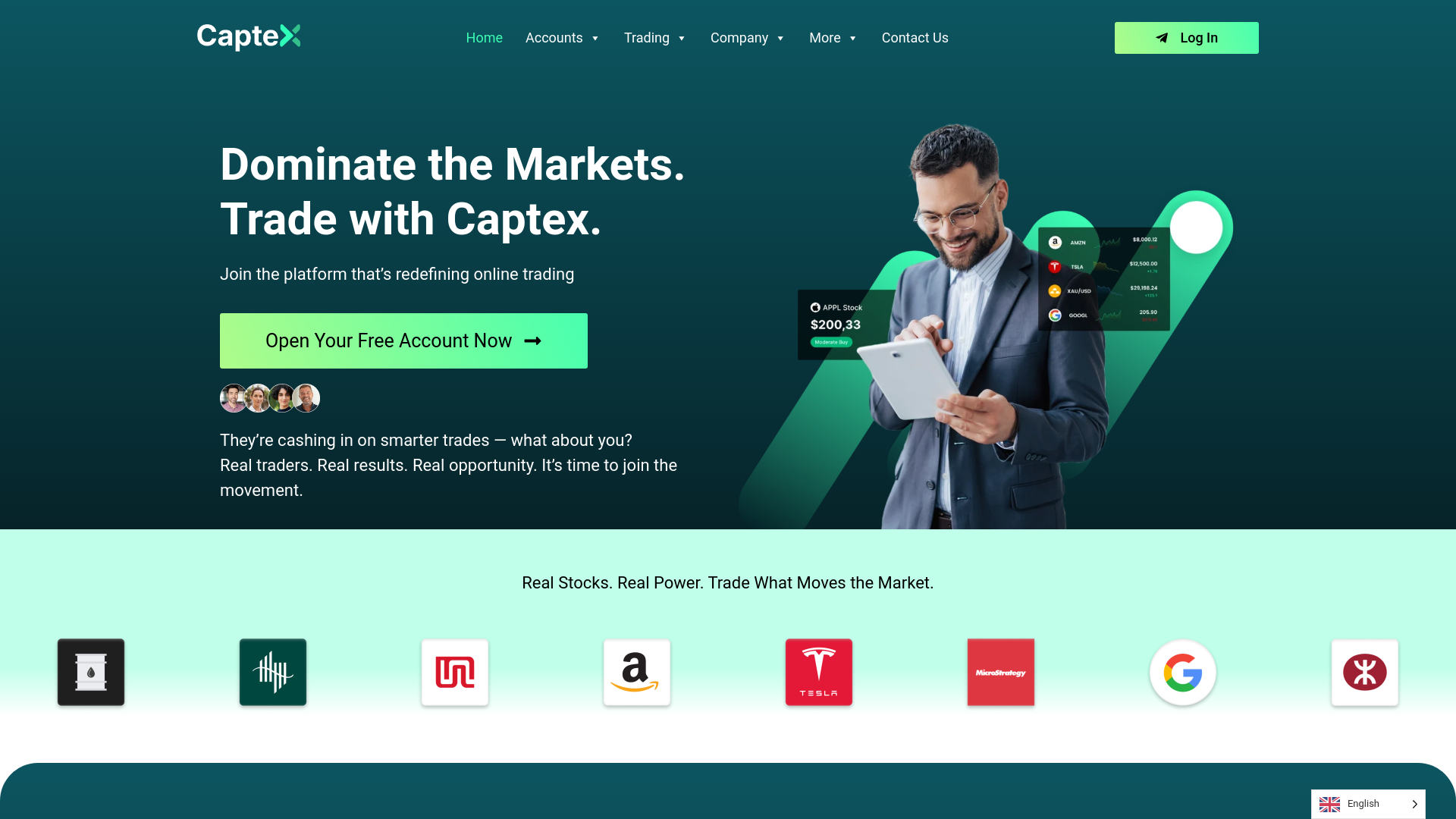 website screenshot of https://cap-tex.pro/