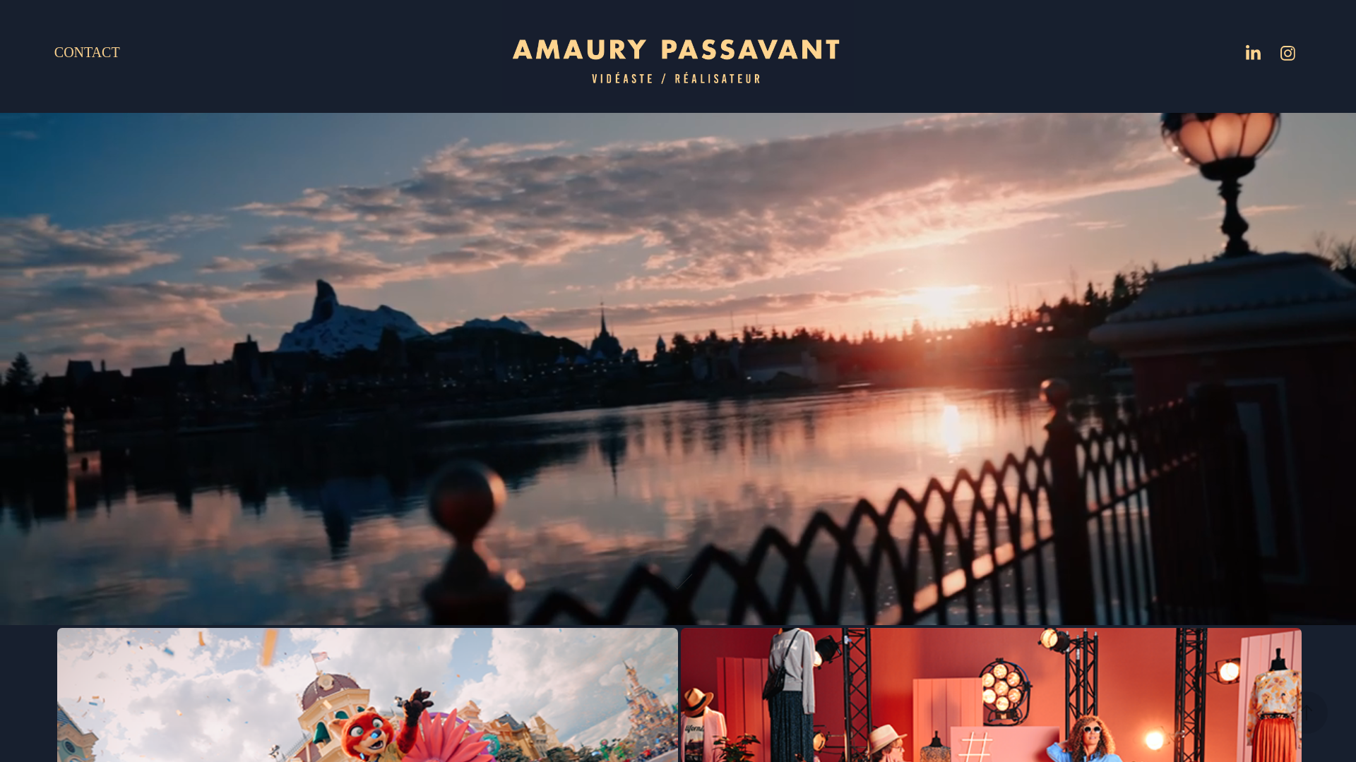 website screenshot of https://amaurypassavant.com/