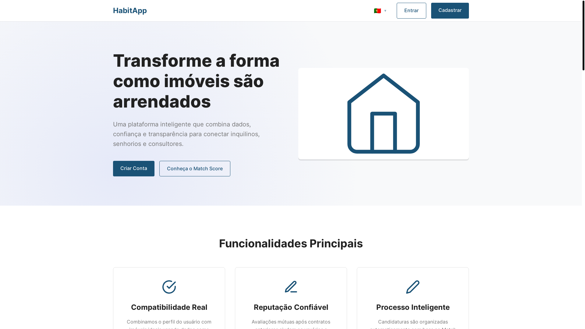 website screenshot of https://habitascore.com/