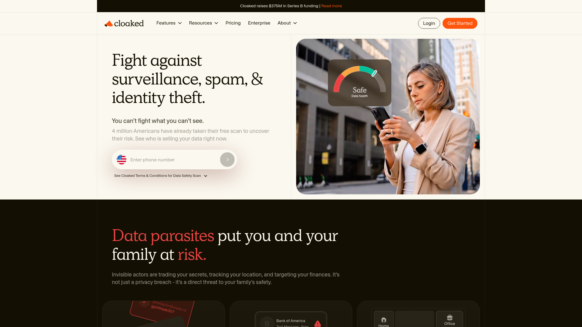 website screenshot of https://www.cloaked.com/?vid=019d4483-87c3-74ae-a9a1-44903ecb3789&utm_source=organic