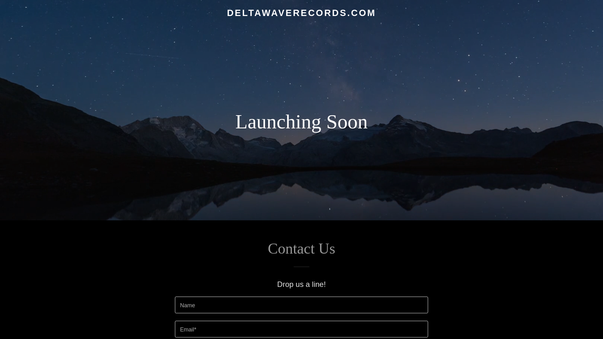 website screenshot of https://deltawaverecords.com/