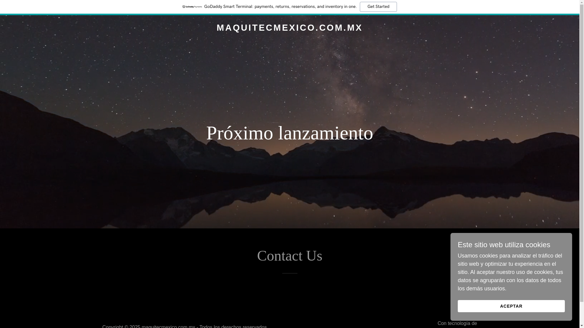 website screenshot of https://maquitecmexico.com.mx/