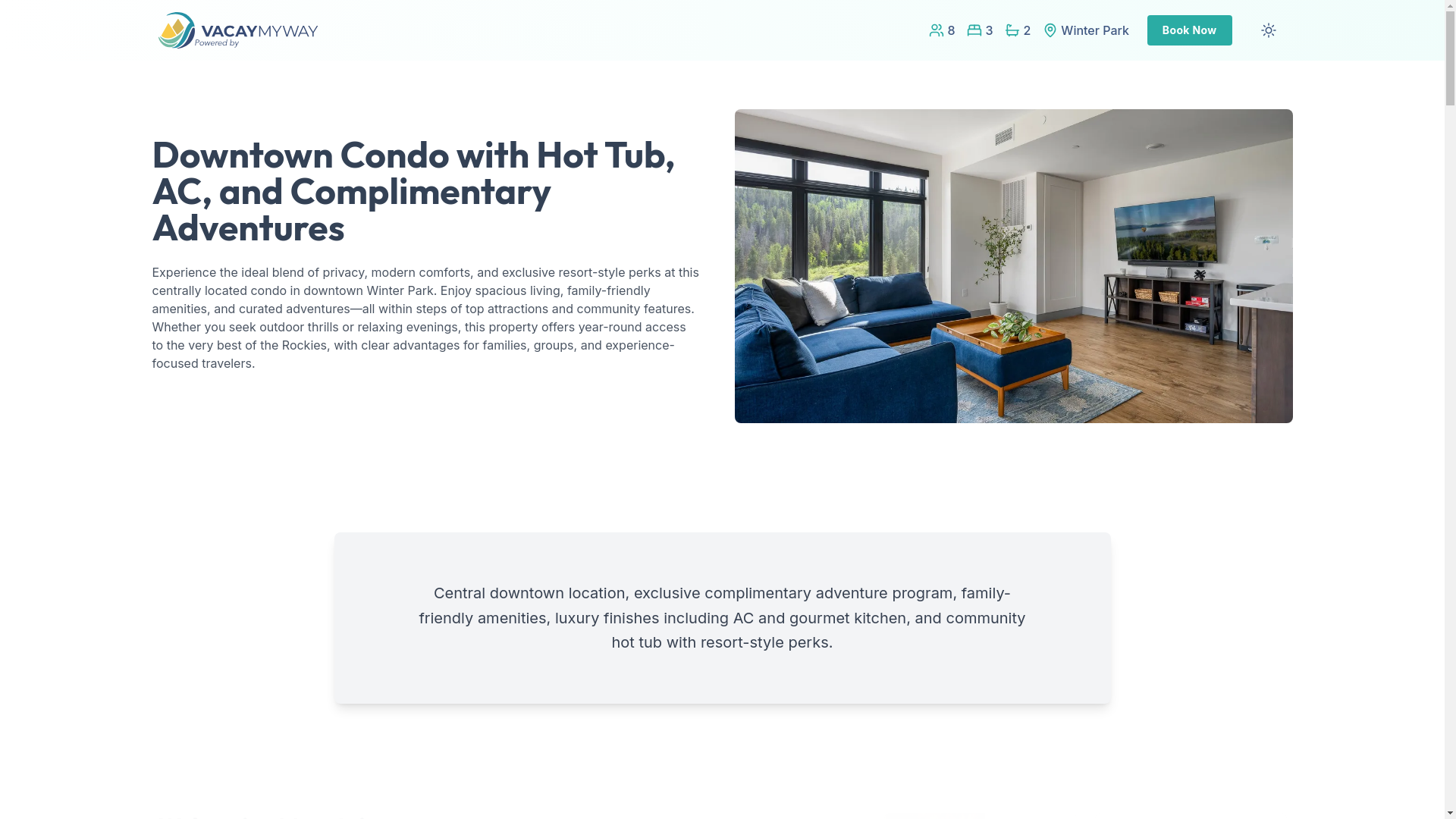 website screenshot of https://adventurefusion.estate/