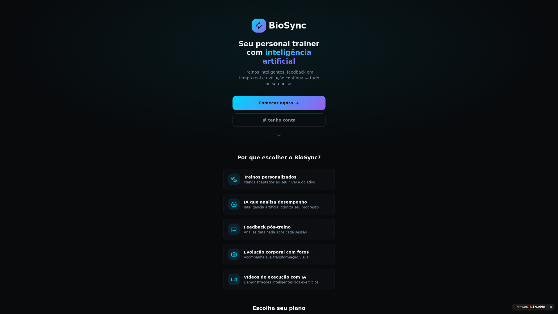 website screenshot of https://biosynccoach.online/