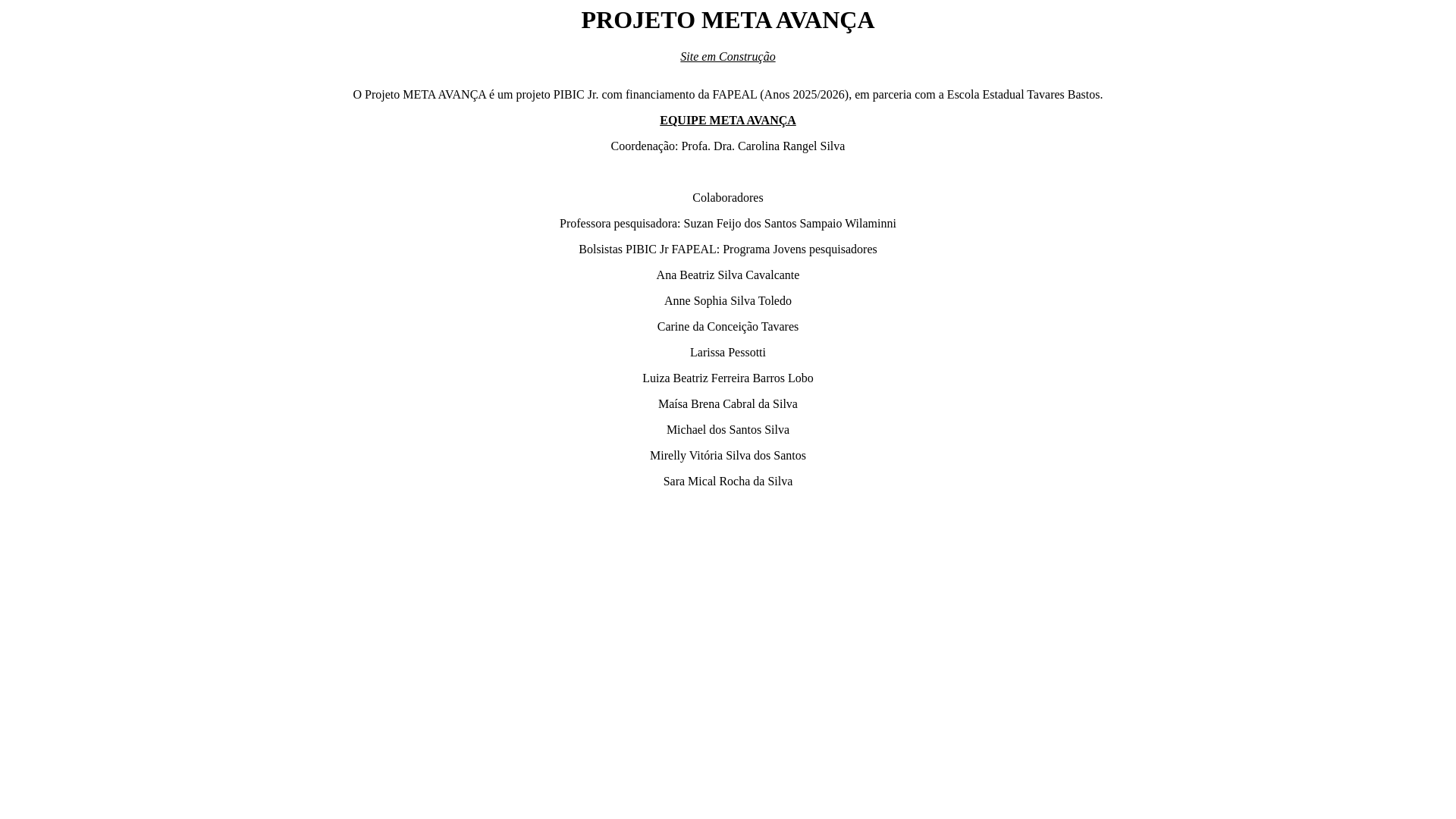 website screenshot of https://metaavanca.org/