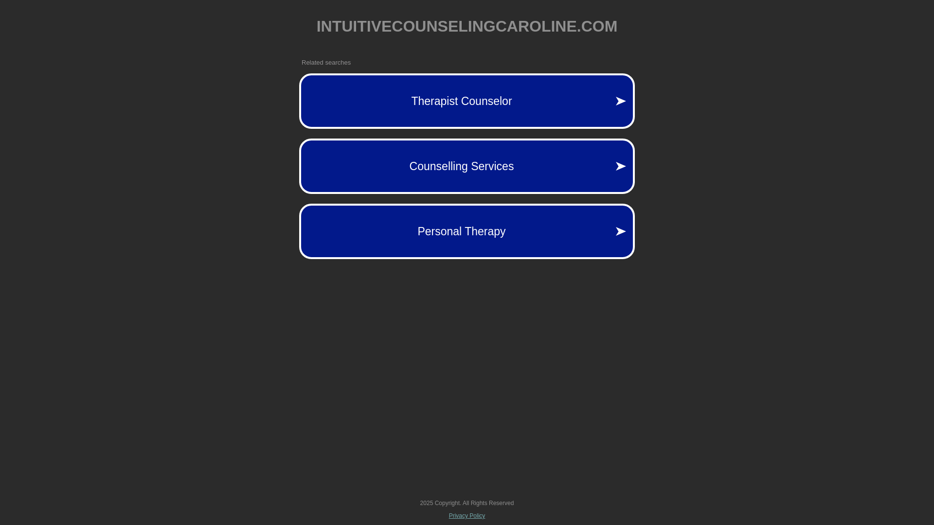 website screenshot of https://intuitivecounselingcaroline.com/