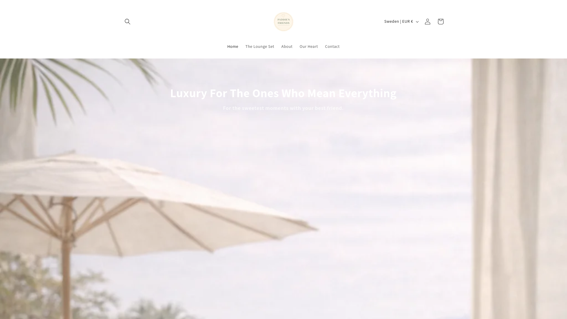 website screenshot of https://paddiesfriends.com/