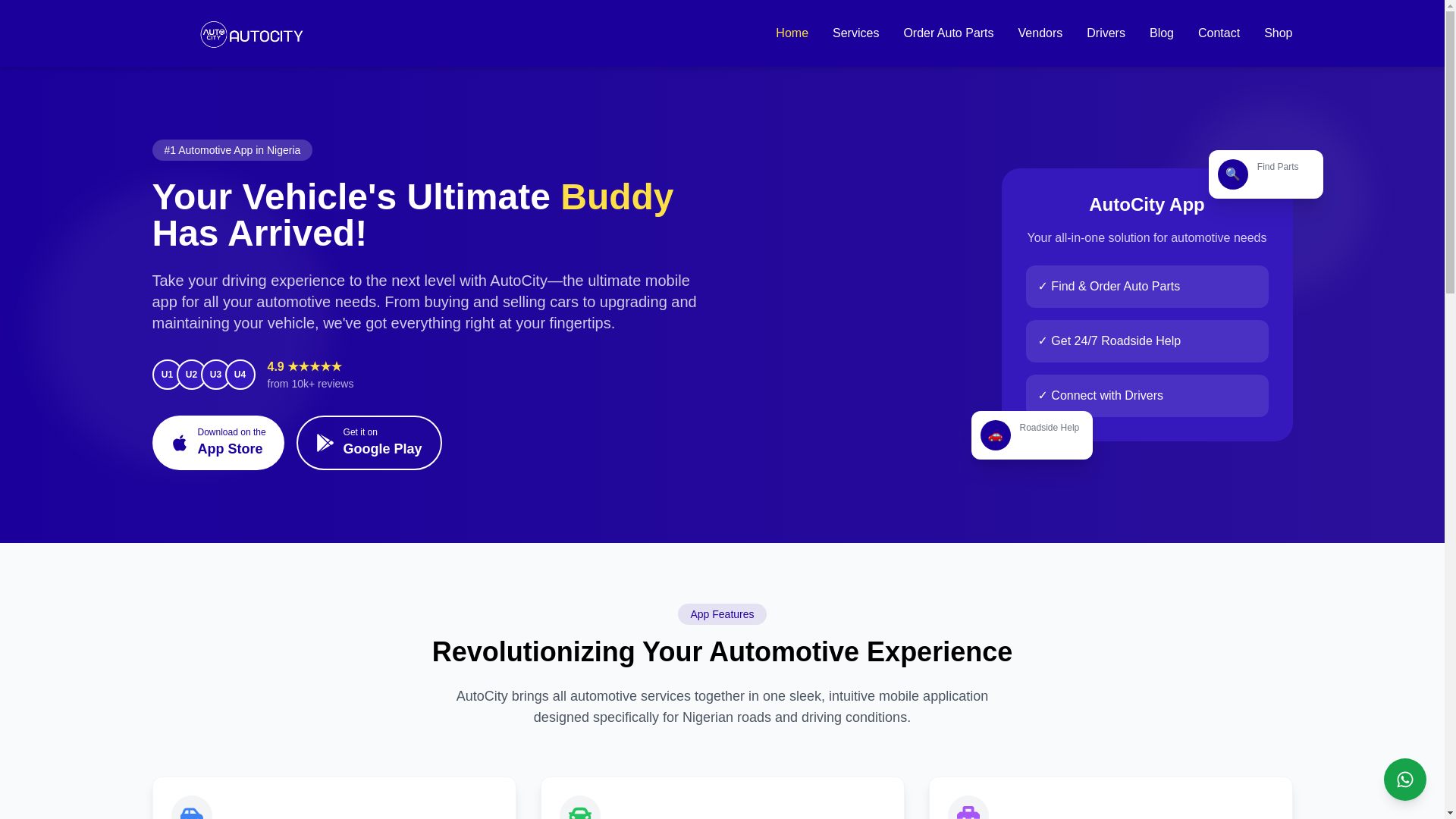 website screenshot of https://autopadi.ng/