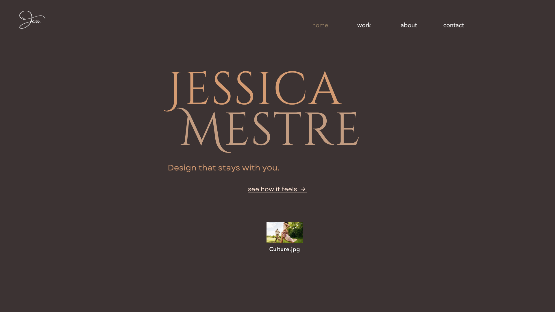 website screenshot of https://jessicamestre.com/