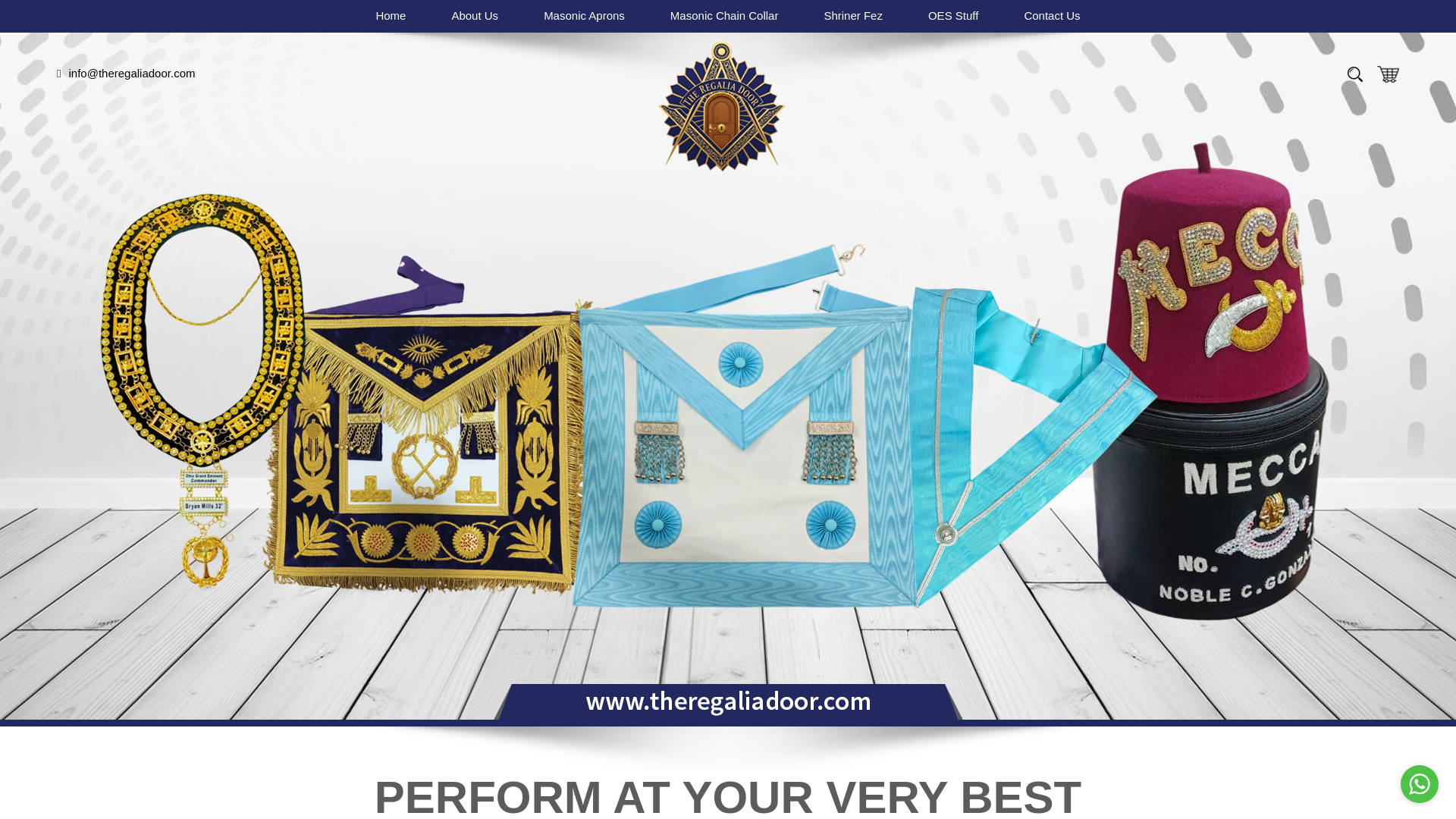 website screenshot of https://theregaliadoor.com/