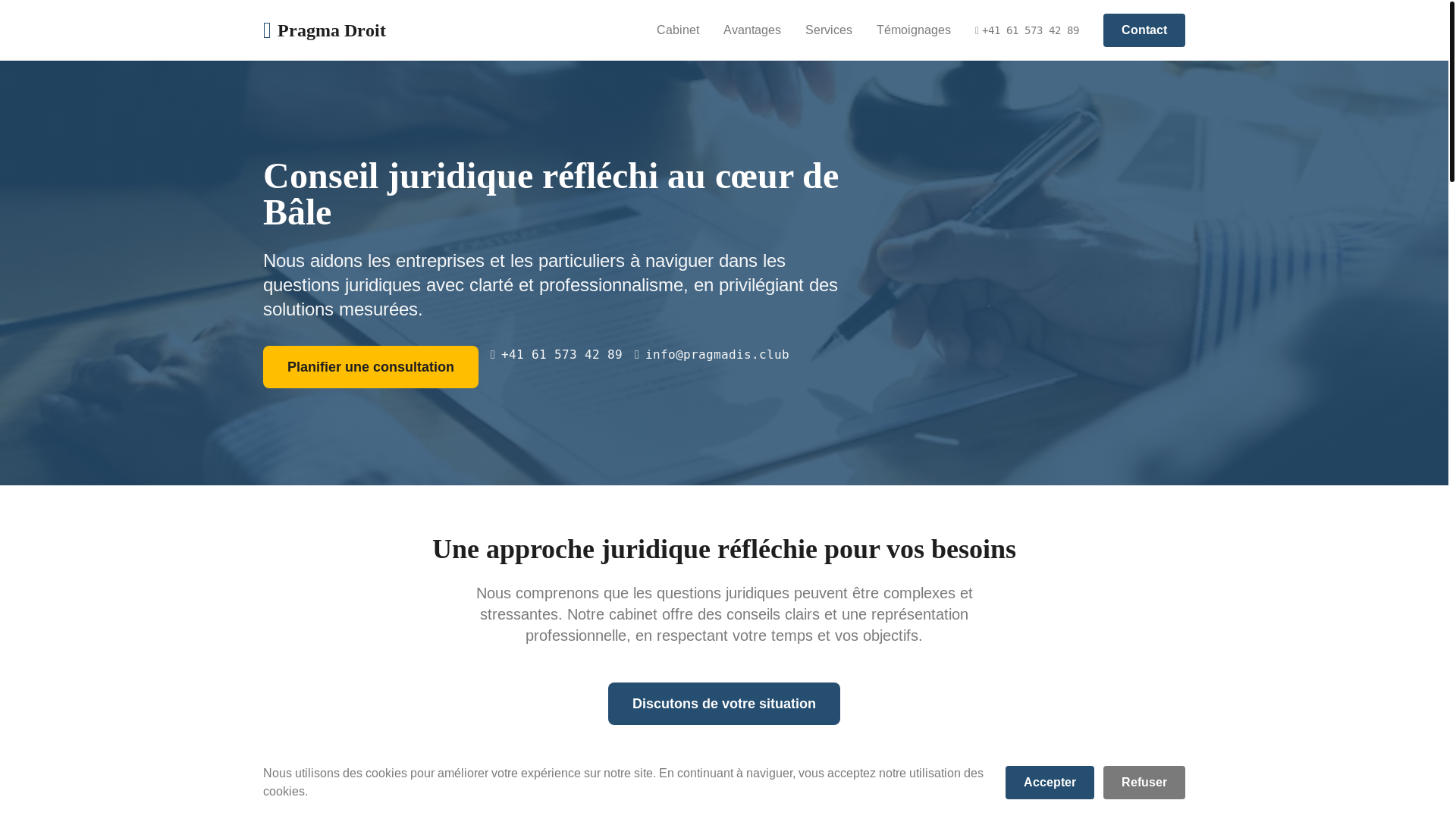 website screenshot of https://pragmadis.club/