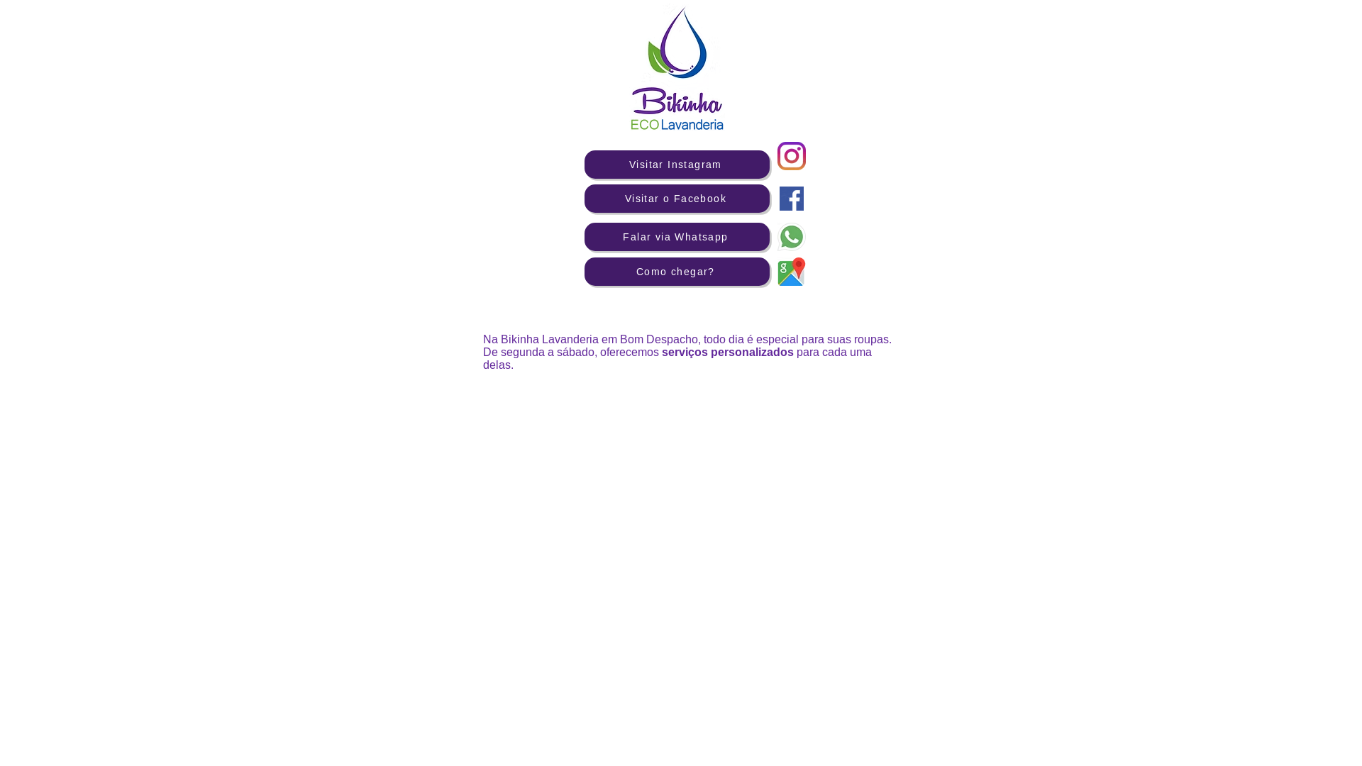 website screenshot of https://bikinhalavanderia.com.br/