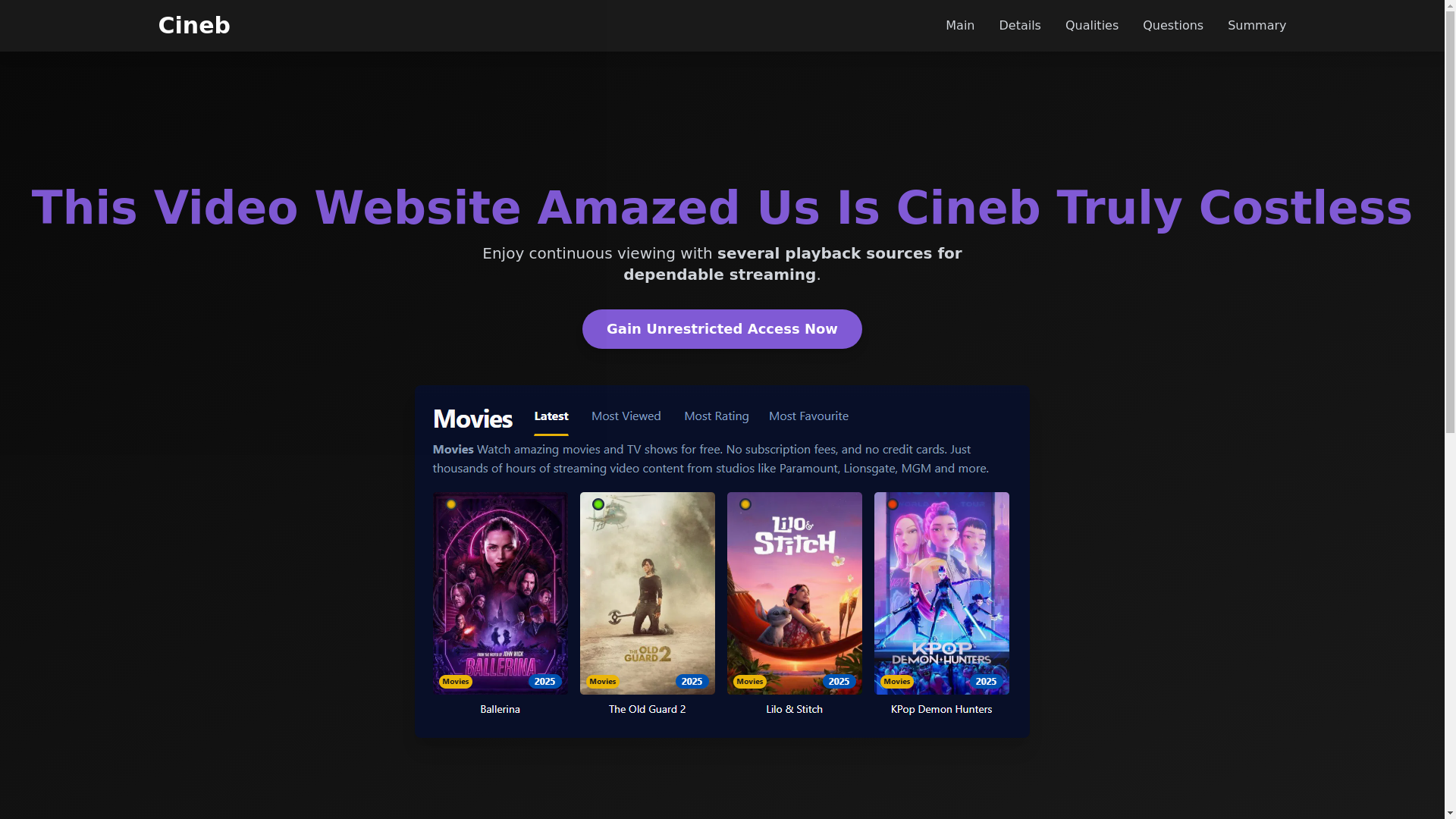 website screenshot of https://cineb-55c1.pages.dev/