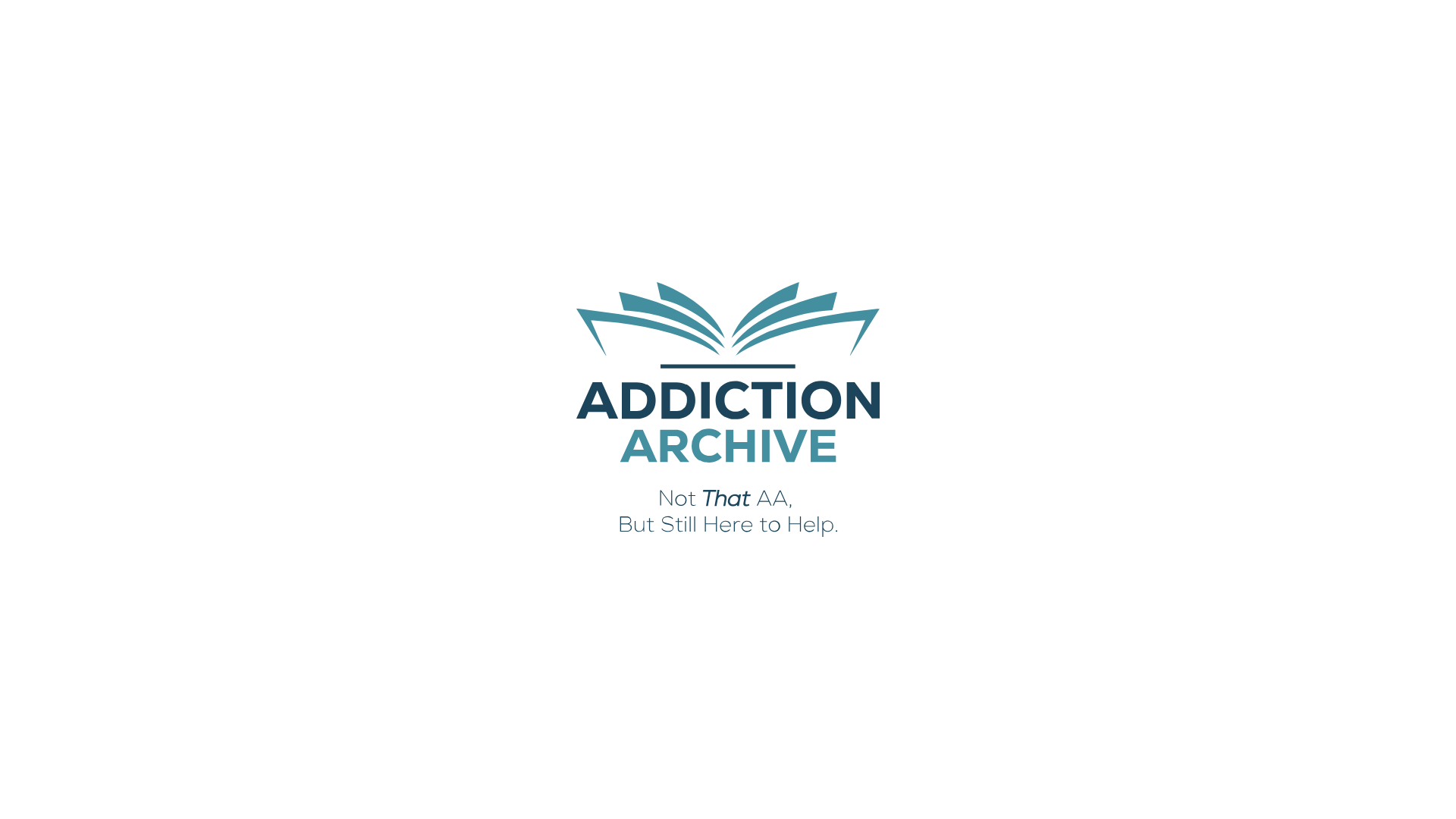 website screenshot of https://addictionarchive.com/