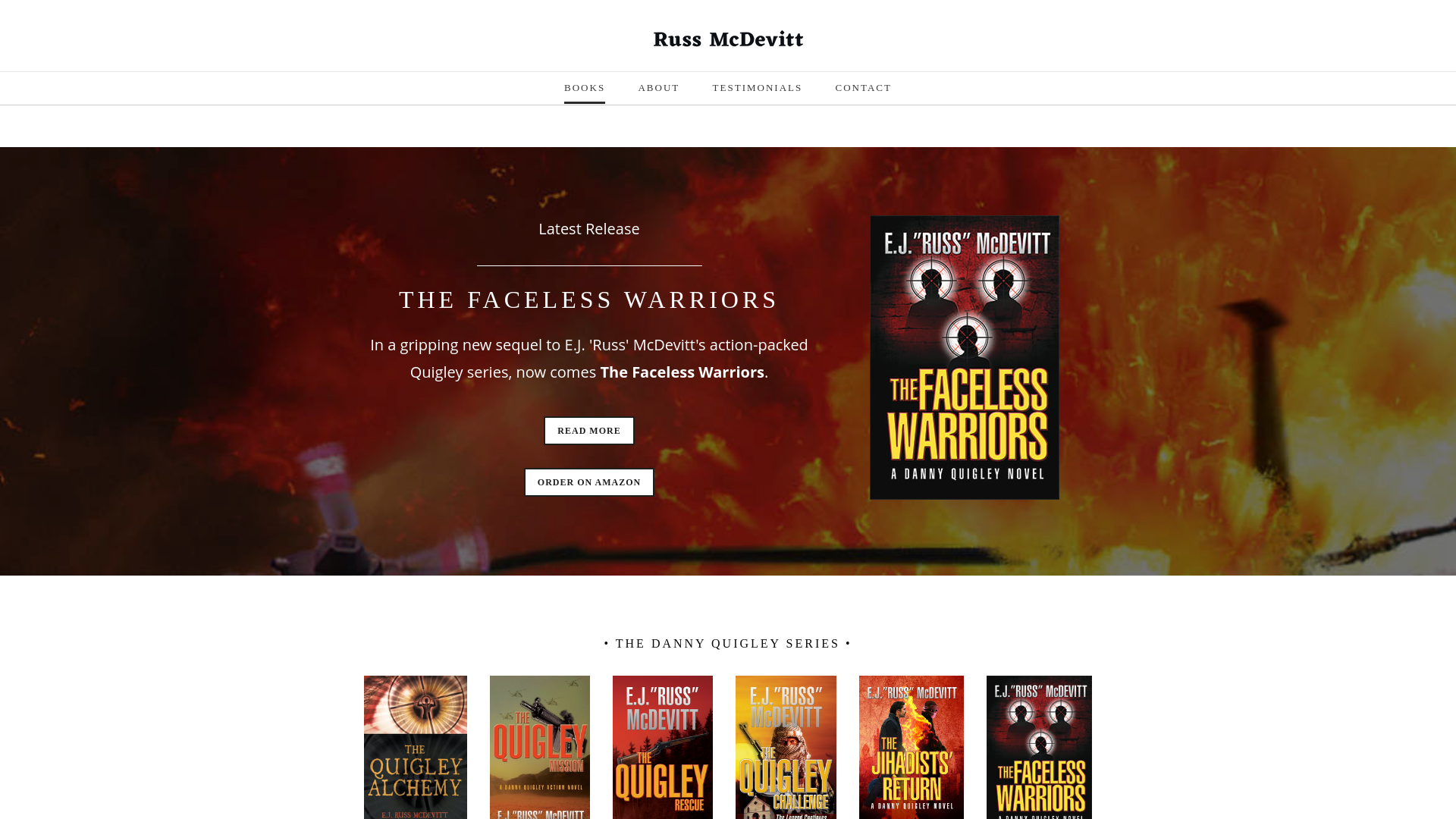 website screenshot of https://russmcdevitt.ca