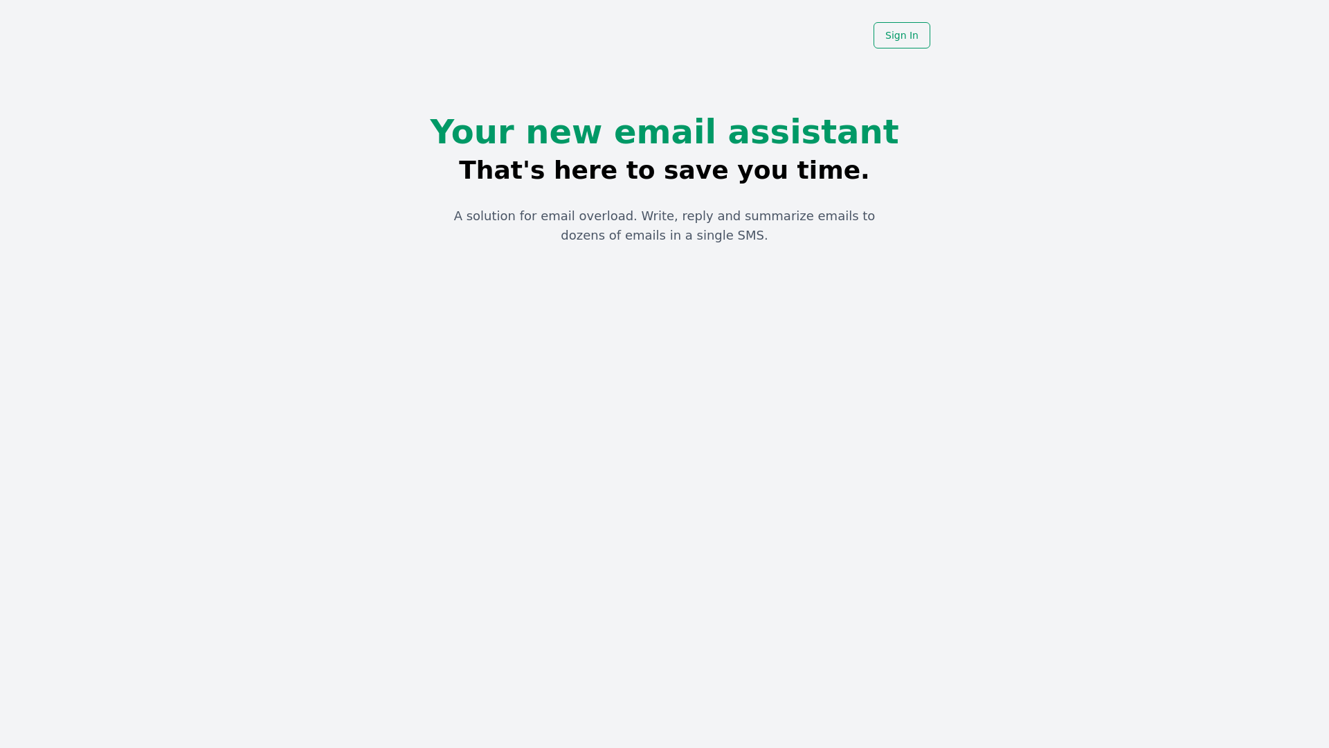 website screenshot of https://emailagent.pages.dev/