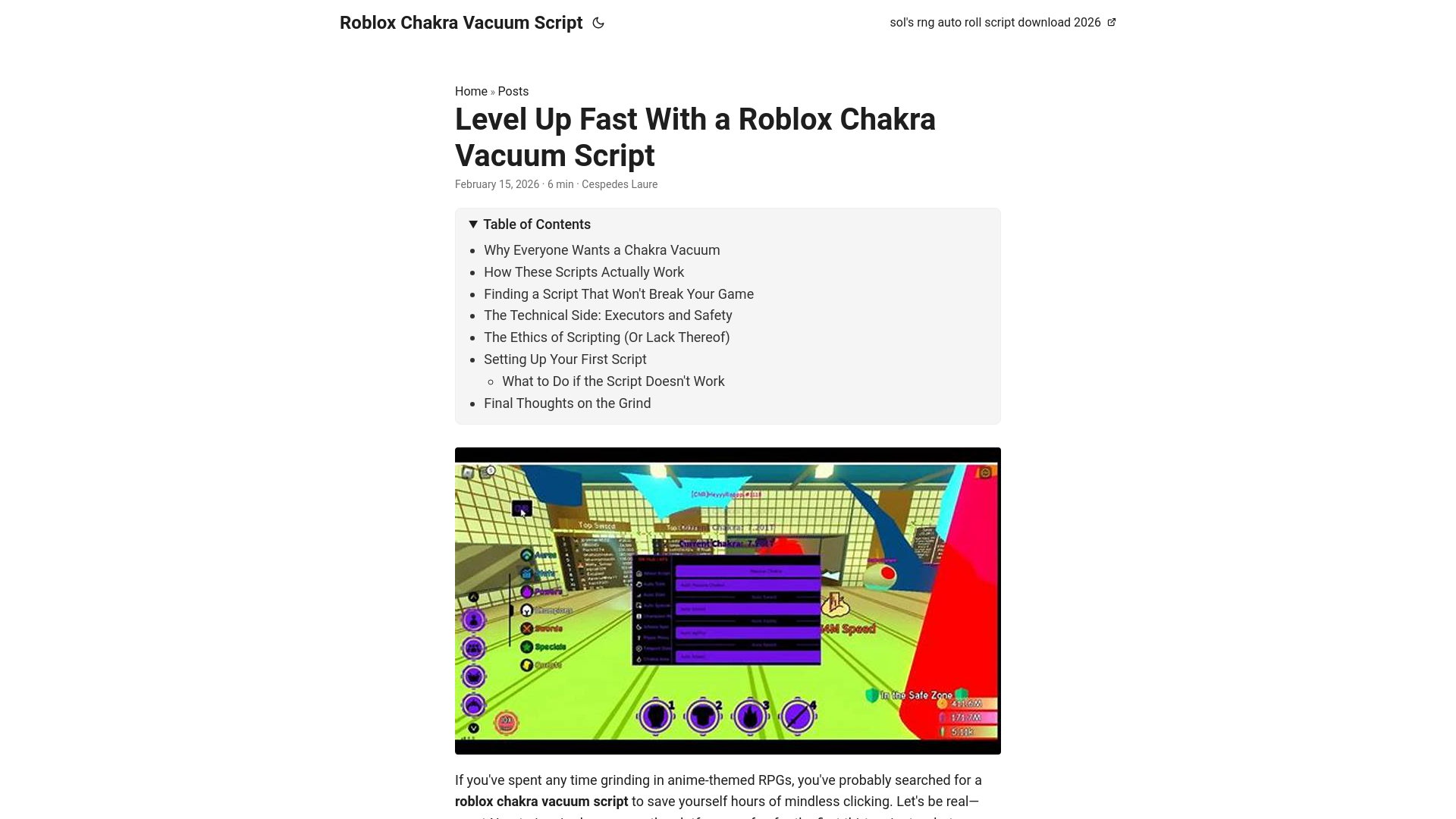 website screenshot of https://roblox-chakra-vacuum-script.pages.dev/