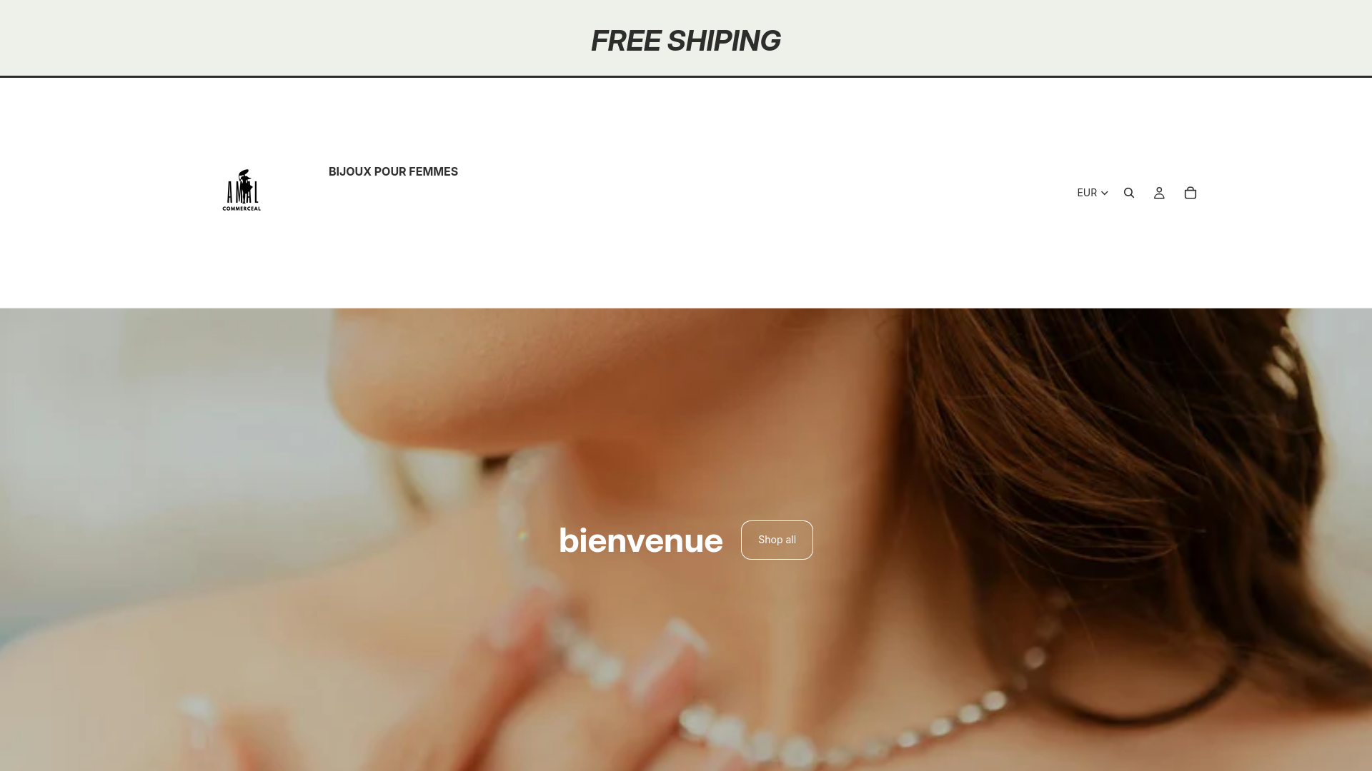 website screenshot of https://amalcommerceal.com/