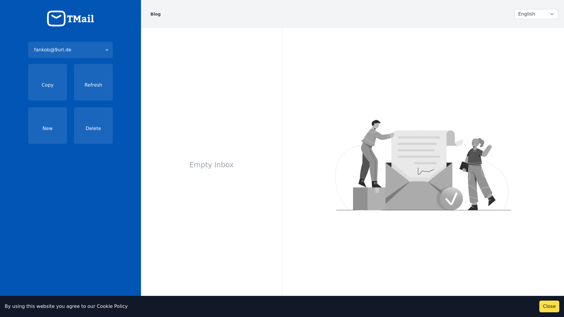 website screenshot of https://9url.de