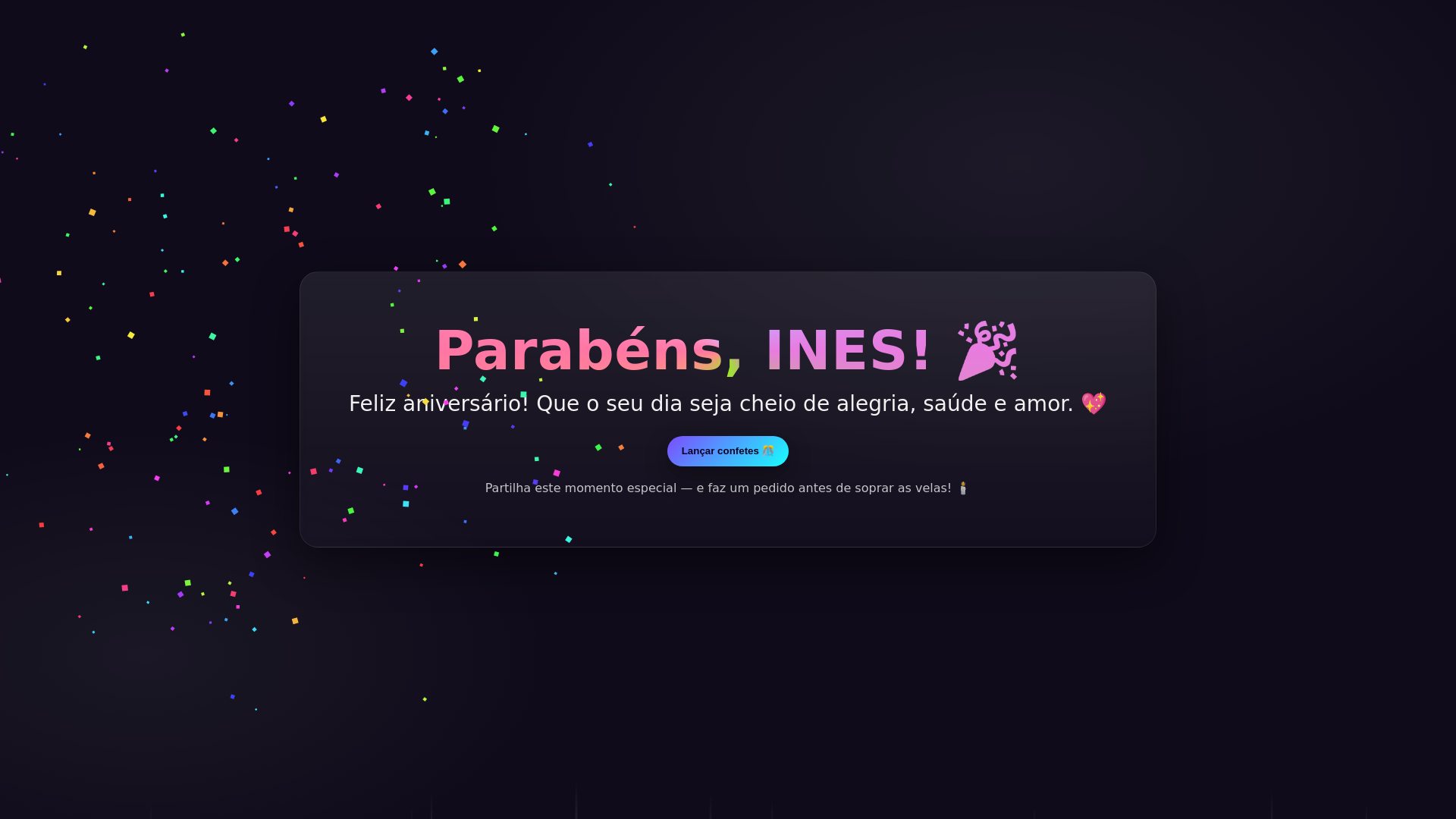 website screenshot of https://parabens-ines.pages.dev/