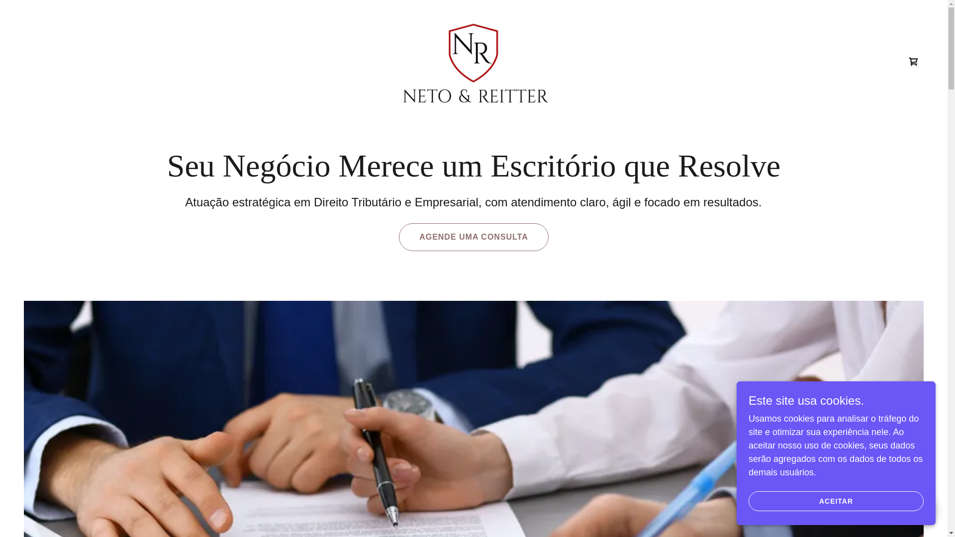 website screenshot of https://netoereitteradv.com.br/