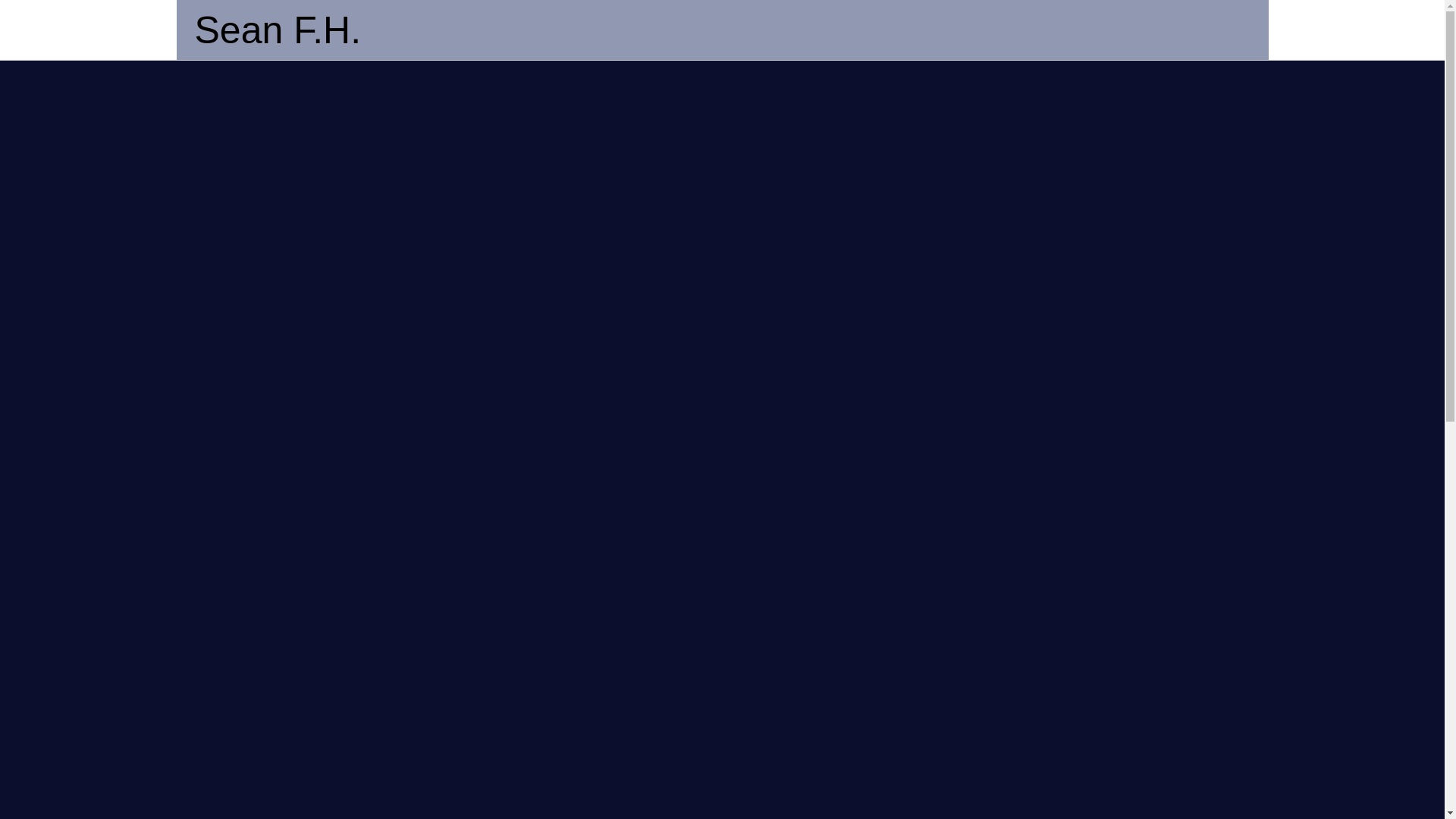 website screenshot of https://seanfh.pages.dev/