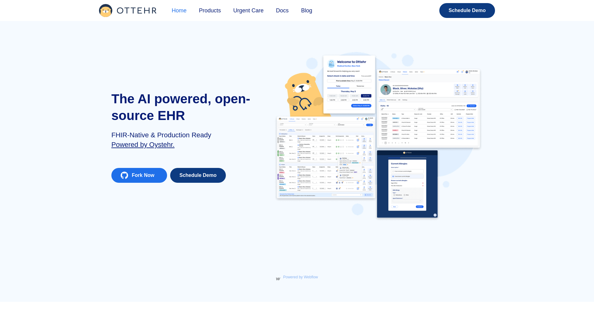 website screenshot of https://getottehr.com