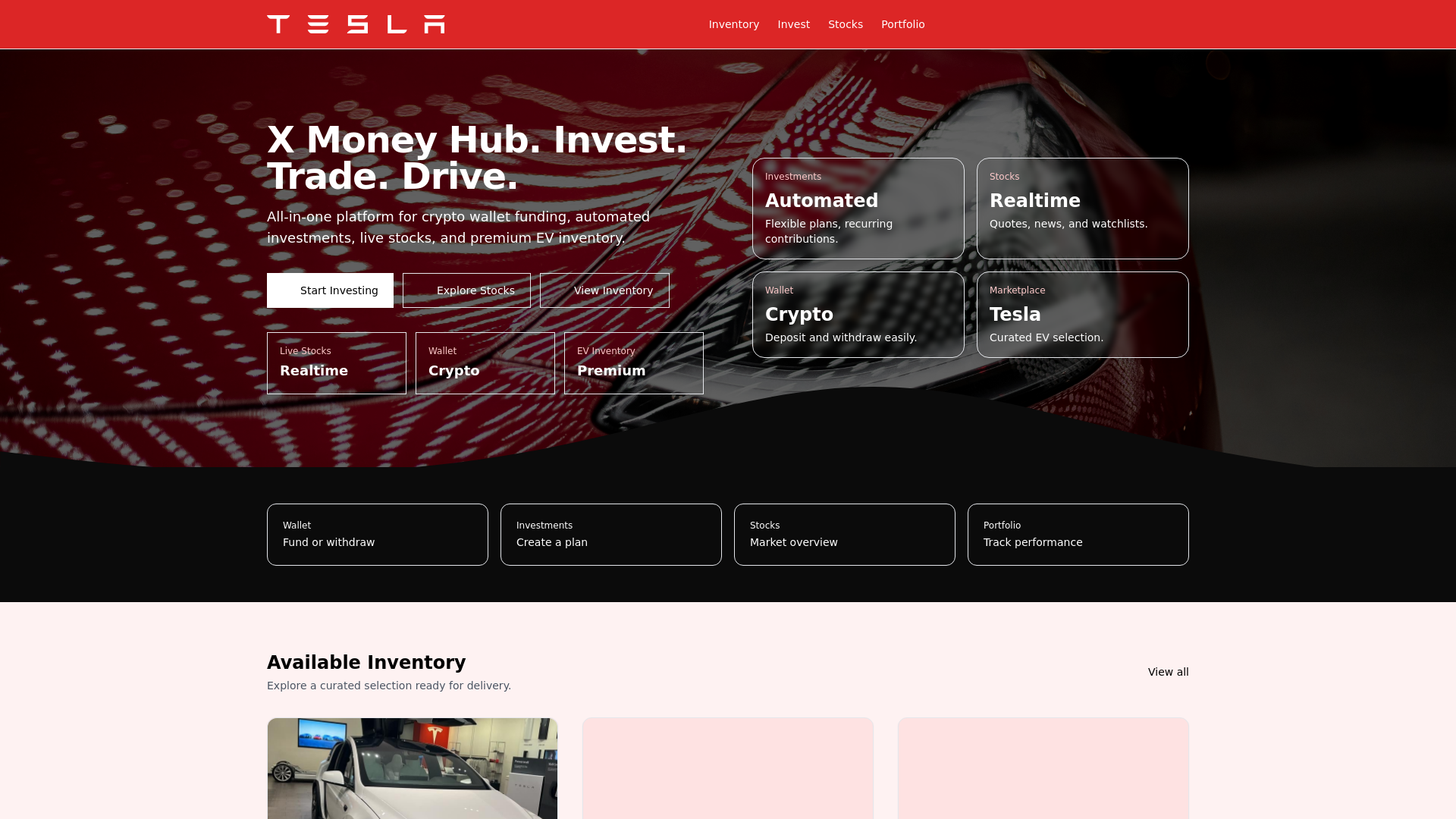 website screenshot of http://trade.mintxhub.com/
