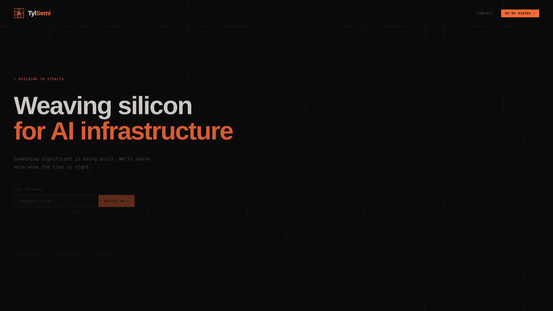 website screenshot of https://tyl-semi.com/