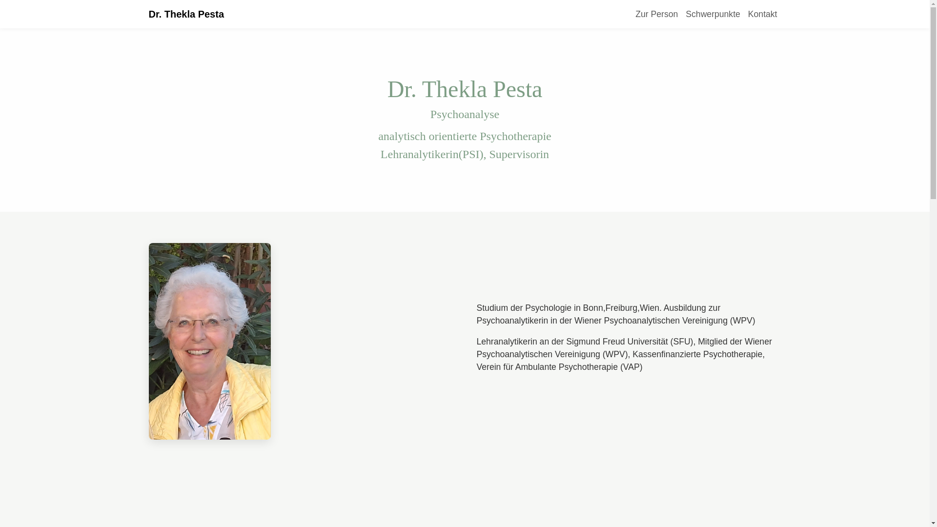 website screenshot of https://dr-thekla-pesta.at/