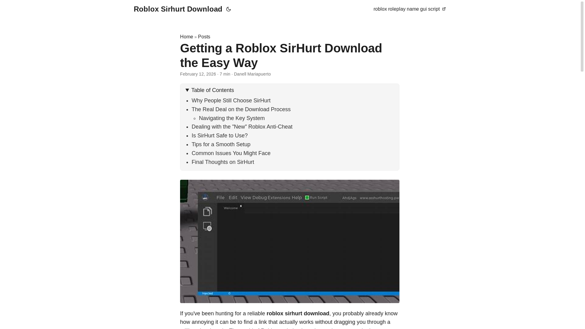 website screenshot of https://roblox-sirhurt-download.pages.dev/