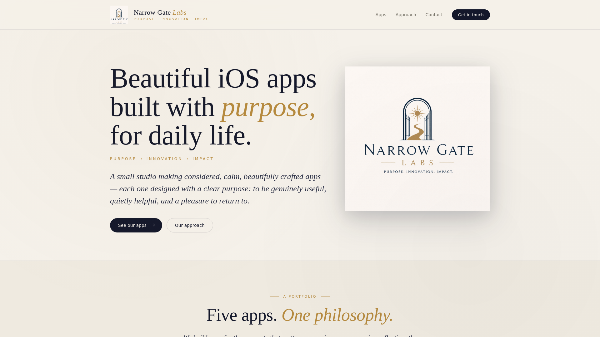 website screenshot of https://narrowgatelabs.co.uk/