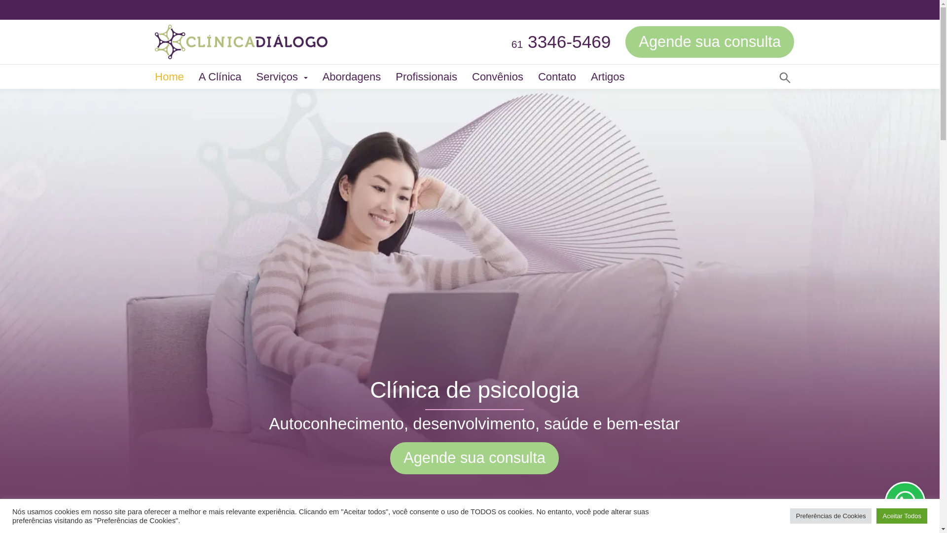 website screenshot of https://clinicadialogo.com.br/