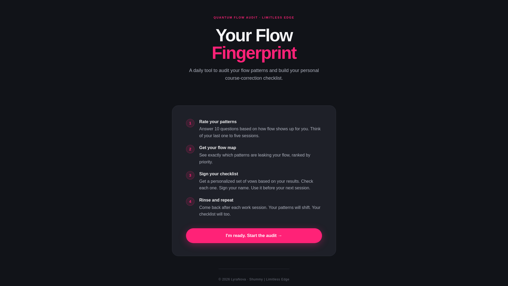 website screenshot of https://getintoflow.app