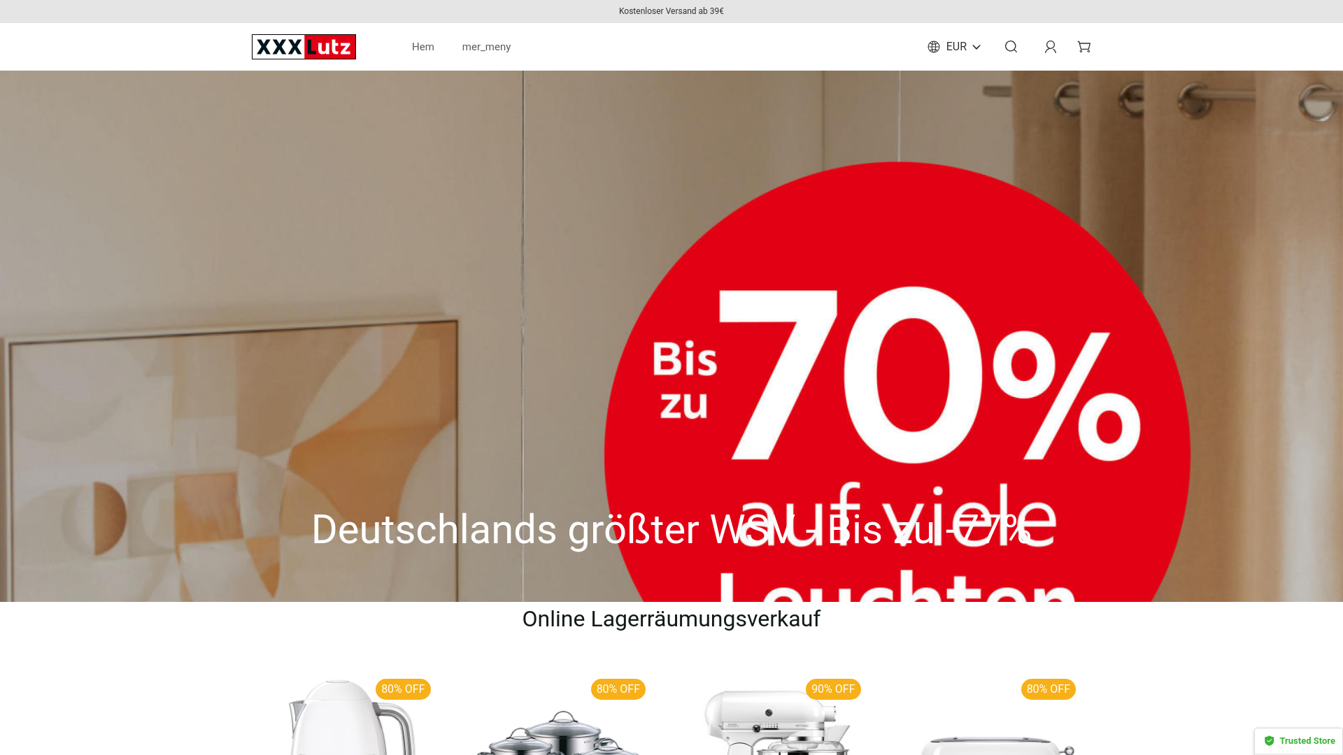 website screenshot of https://at-xxxlutz.online/