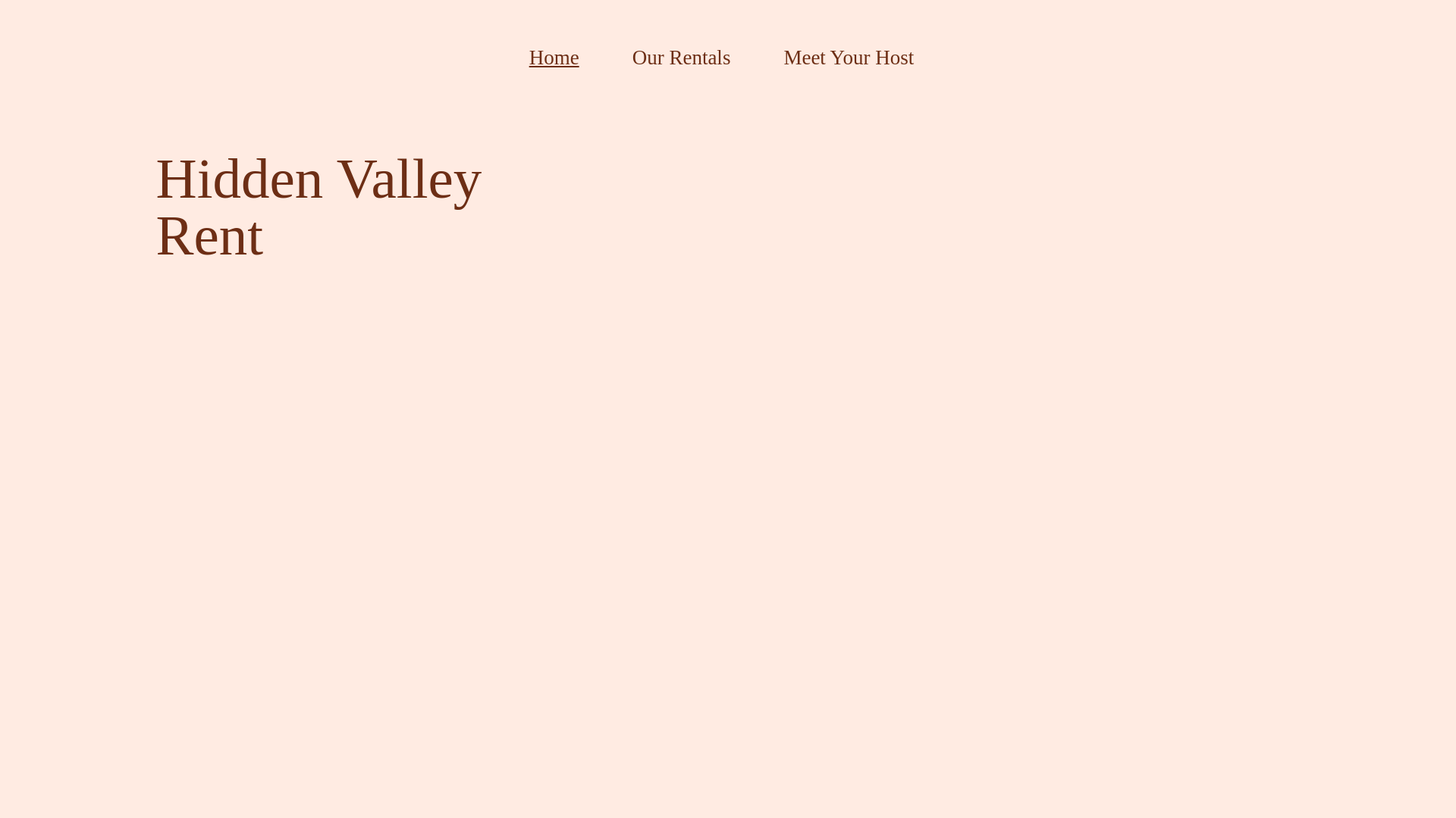 website screenshot of https://hiddenvalleyrent.com