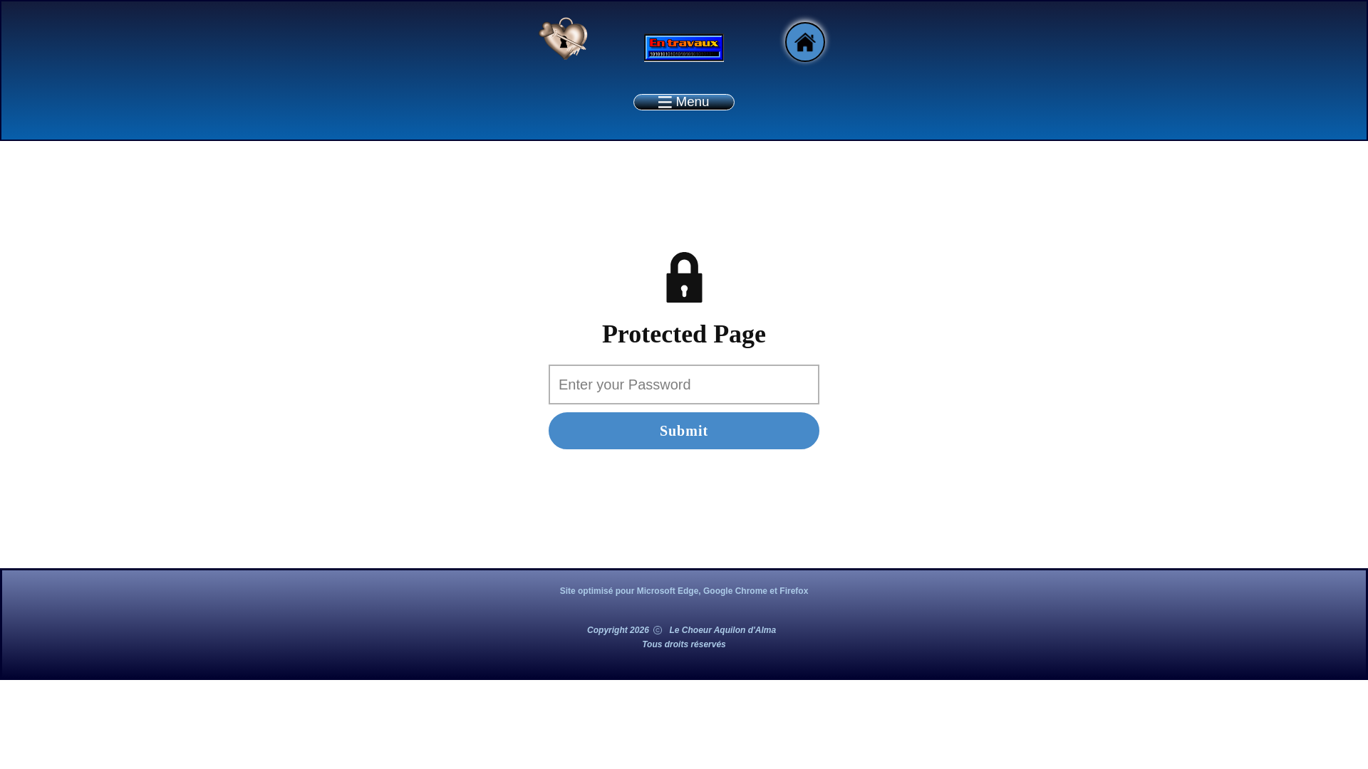 website screenshot of https://groupevocalaquilon.com/