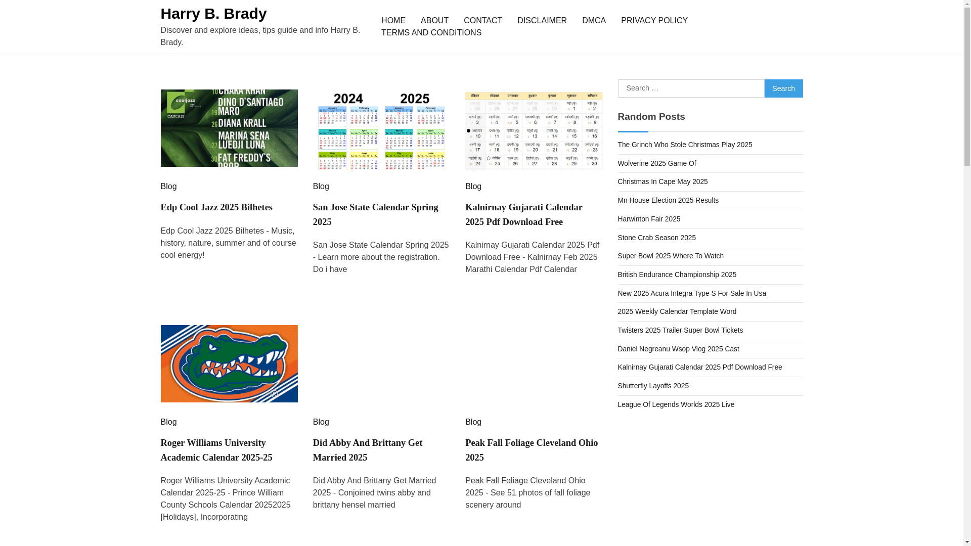 website screenshot of https://harrybbrady.pages.dev/