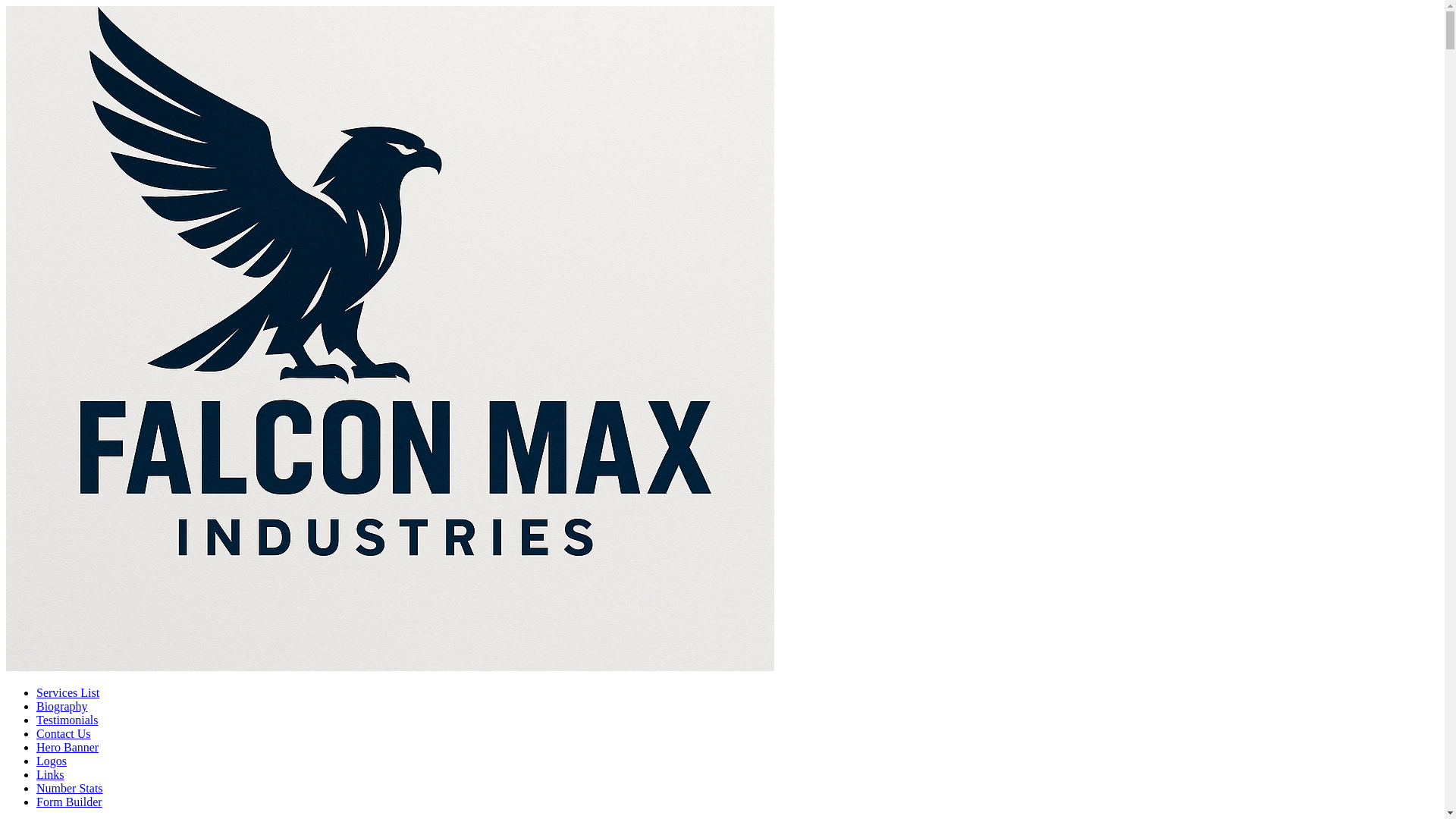 website screenshot of https://falconmaxindustries.com.au/