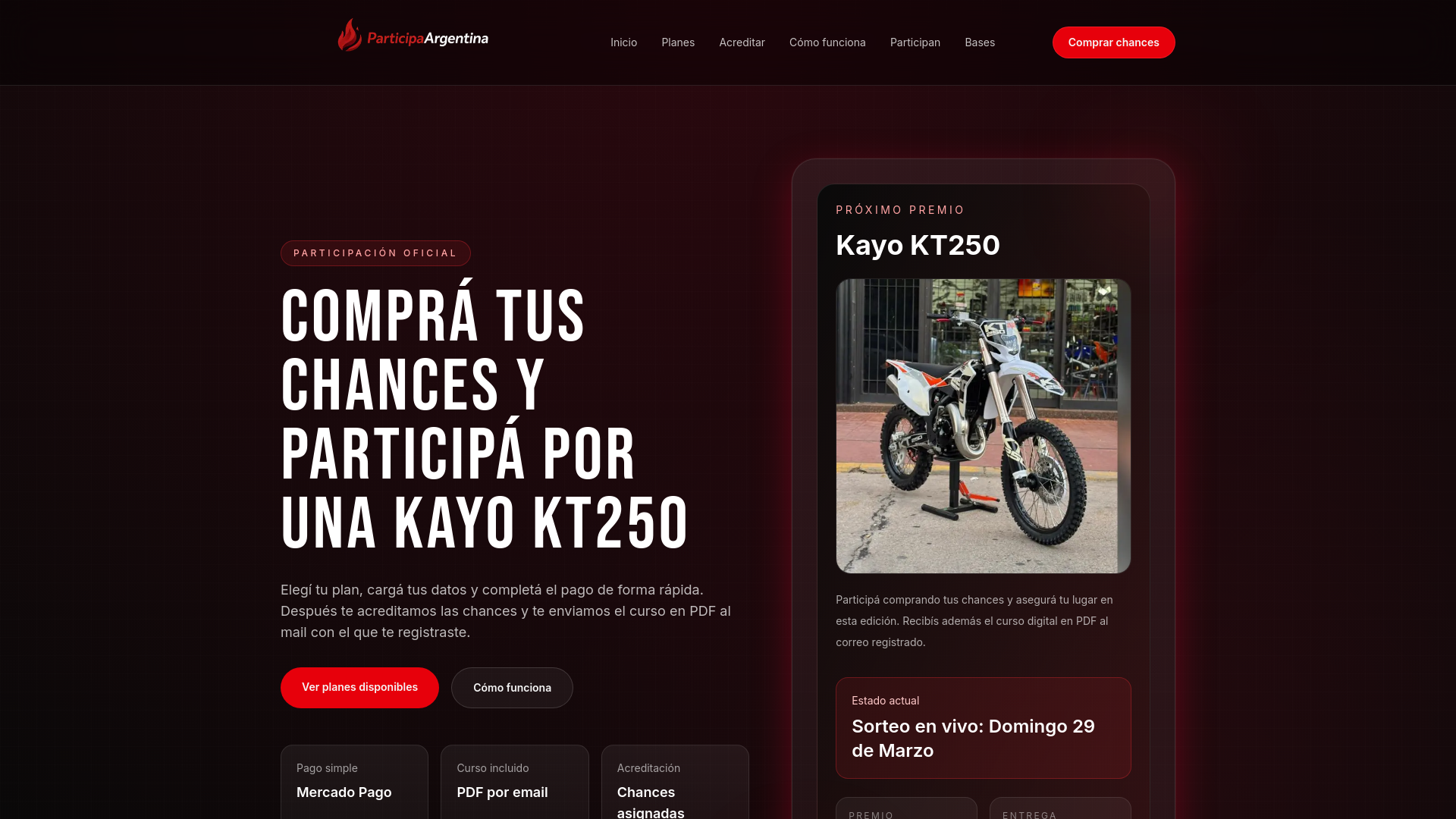 website screenshot of https://participa-argentina.shop/