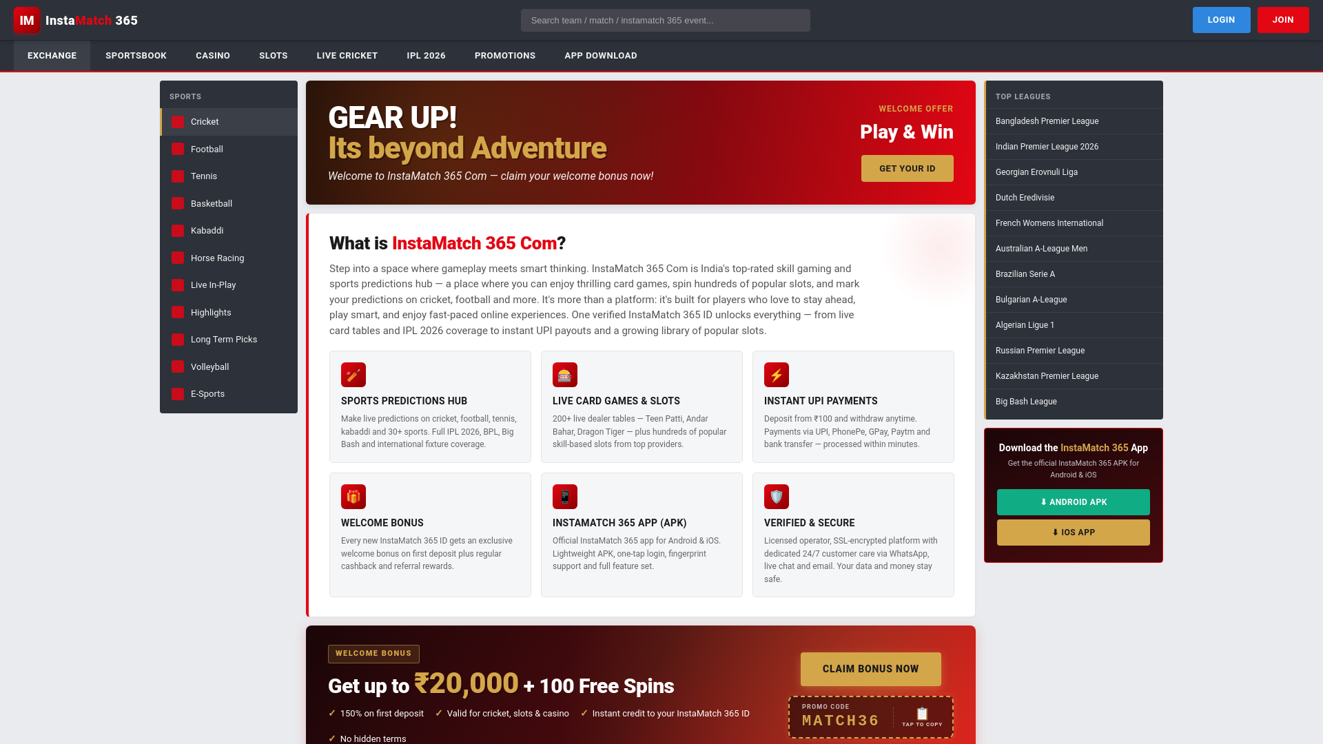 website screenshot of https://instamatch-365-com.pages.dev/
