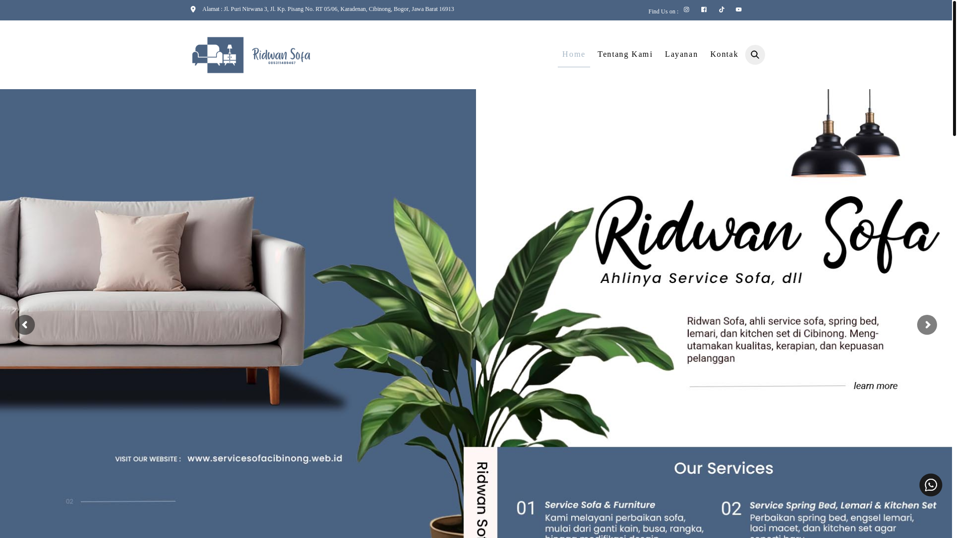 website screenshot of https://servicesofacibinong.web.id/