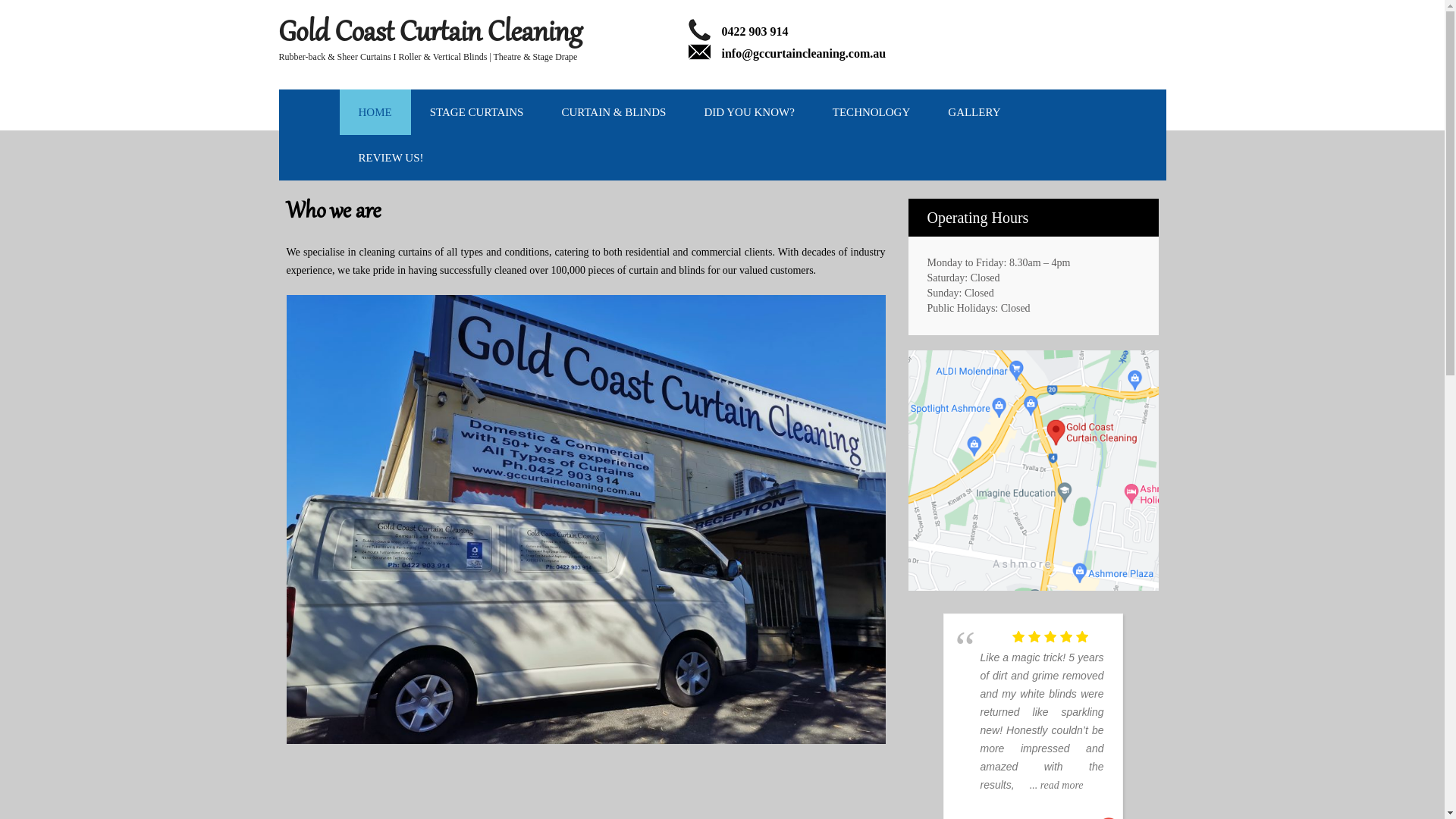 website screenshot of https://gccurtaincleaning.xyz/