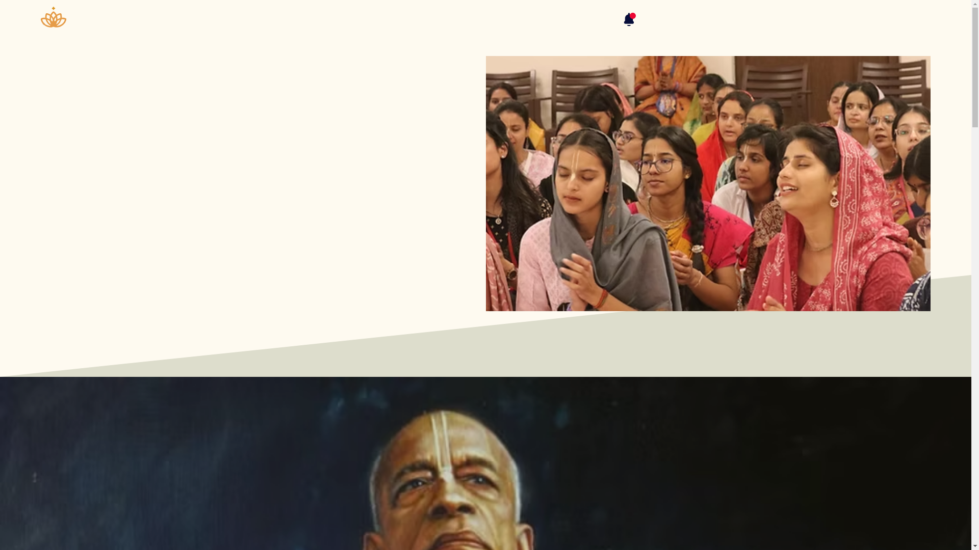 website screenshot of https://sparksofkrishna.com/