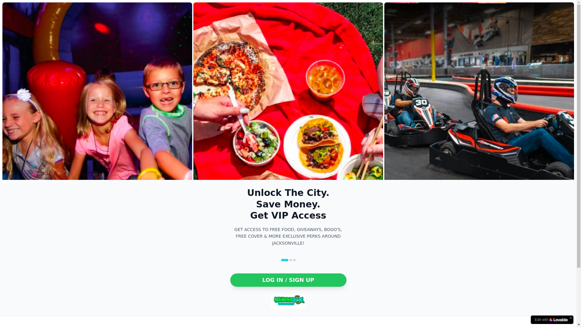website screenshot of https://recessjaxapp.com/