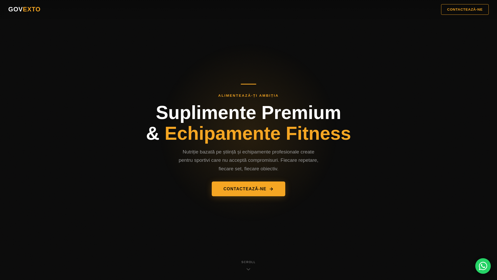 website screenshot of https://govexto.ro